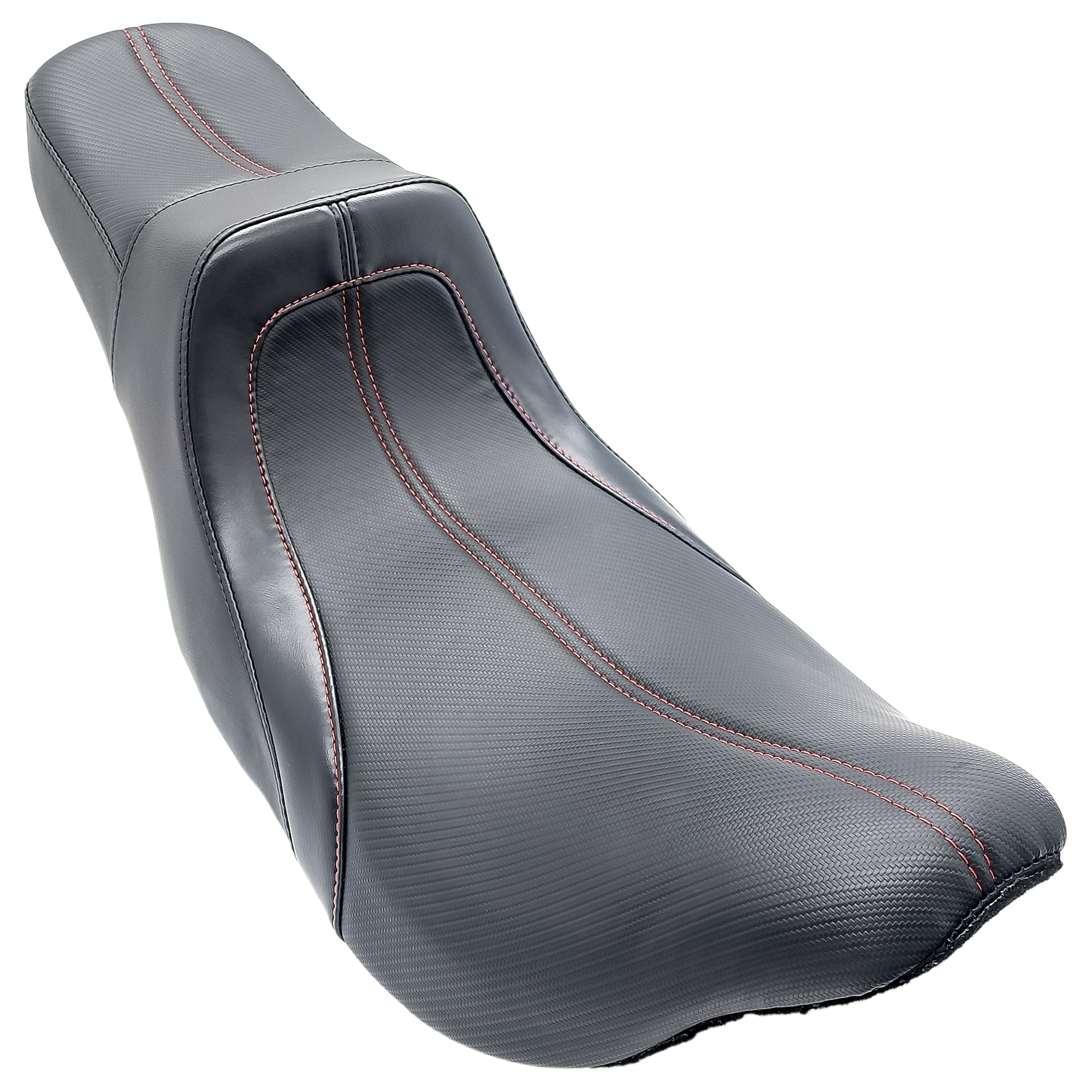"The Wedge" 2Up Seat Touring '08-'23 | Carbon Fiber | Red | CMC Motorsports