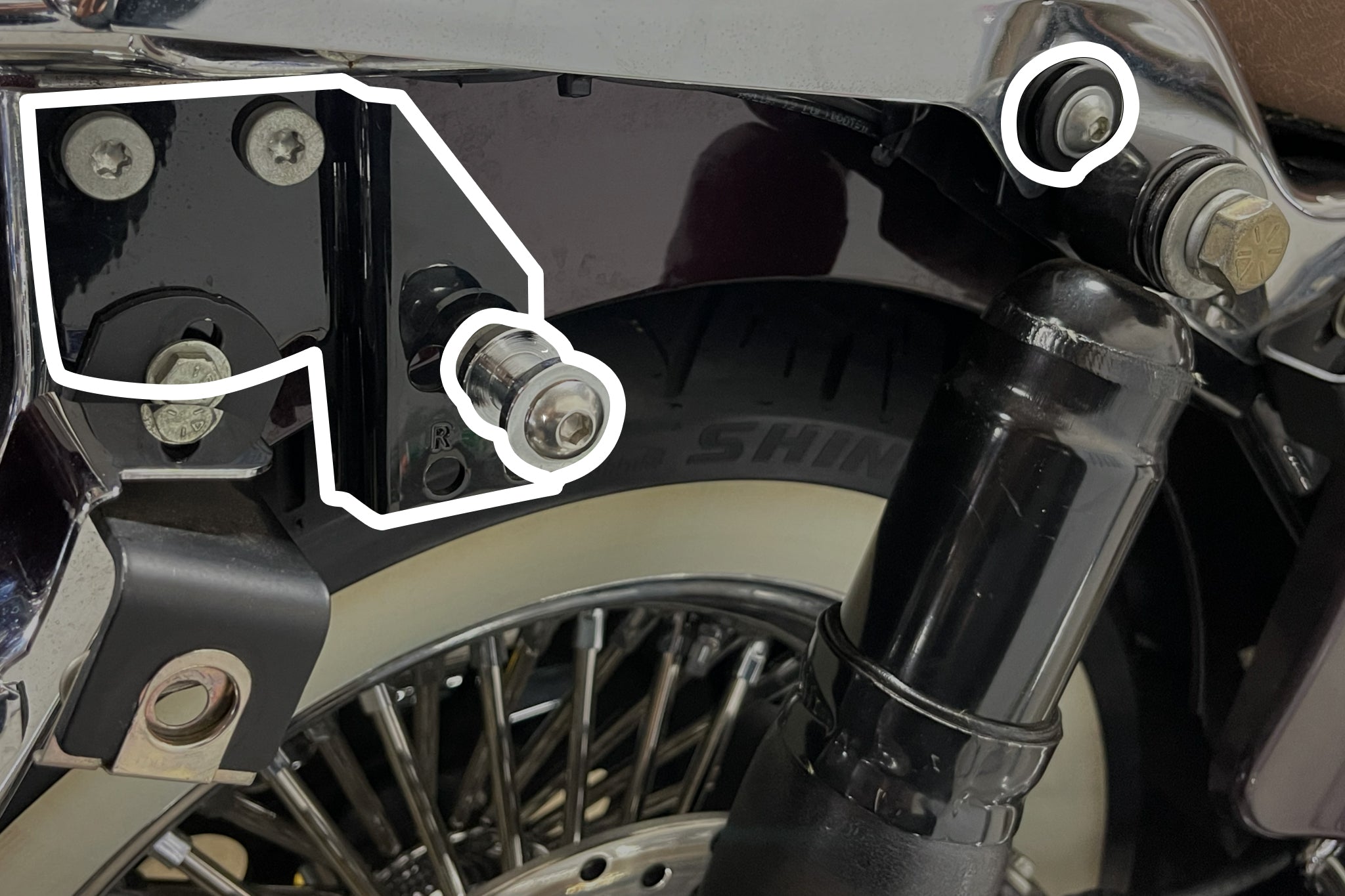 Passenger Backrest Docking Kit (1997-2008) Touring | | CMC Motorsports