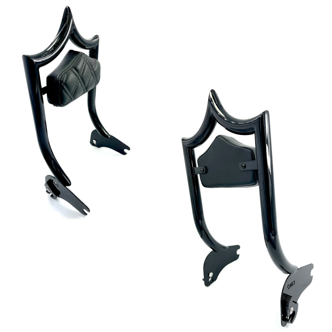 El Rey Backrest | 1994-2008 ALTO | Gloss Black Black Double Diamond | CMC Motorsports