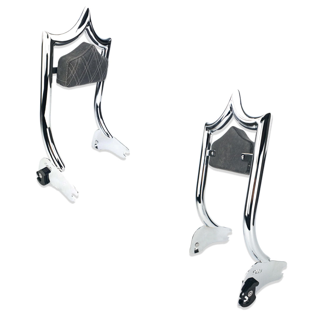 El Rey Backrest | 1994-2008 ALTO | Show Chrome "Viejito" Vintage Black | CMC Motorsports