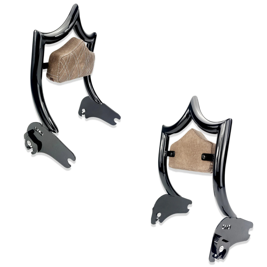 El Rey Backrest | 1994-2008 "OG" | Gloss Black "Viejito" Vintage Brown | CMC Motorsports