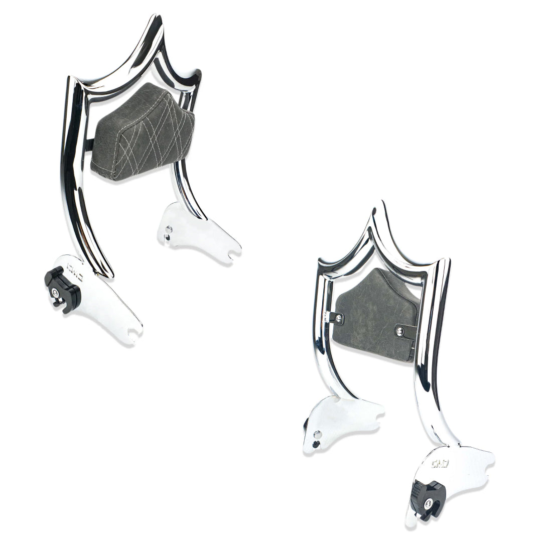 El Rey Backrest | 1994-2008 "OG" | Show Chrome "Viejito" Vintage Black | CMC Motorsports