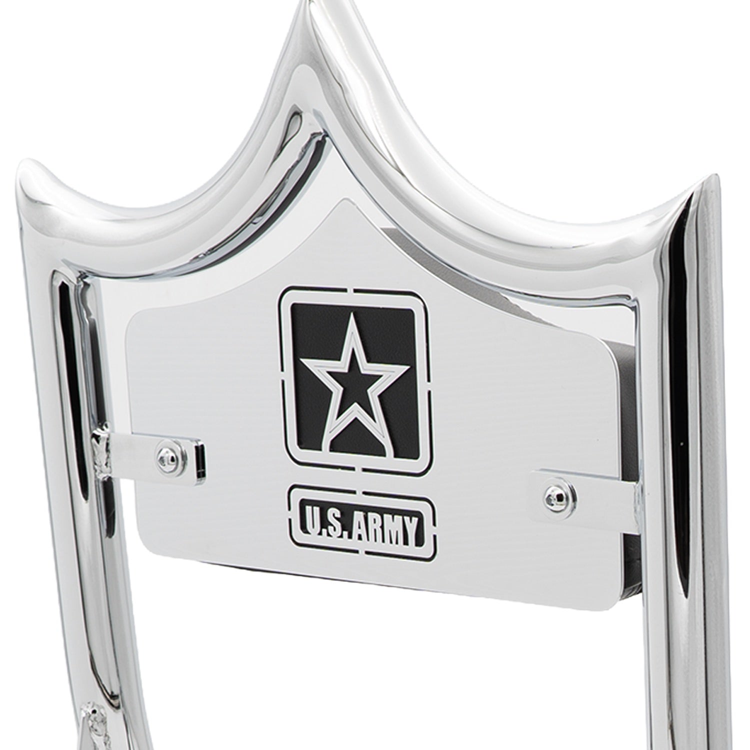 LARGE BACKPLATE for El Rey Backrest™ - ARMY (Chrome or Black) | | CMC Motorsports