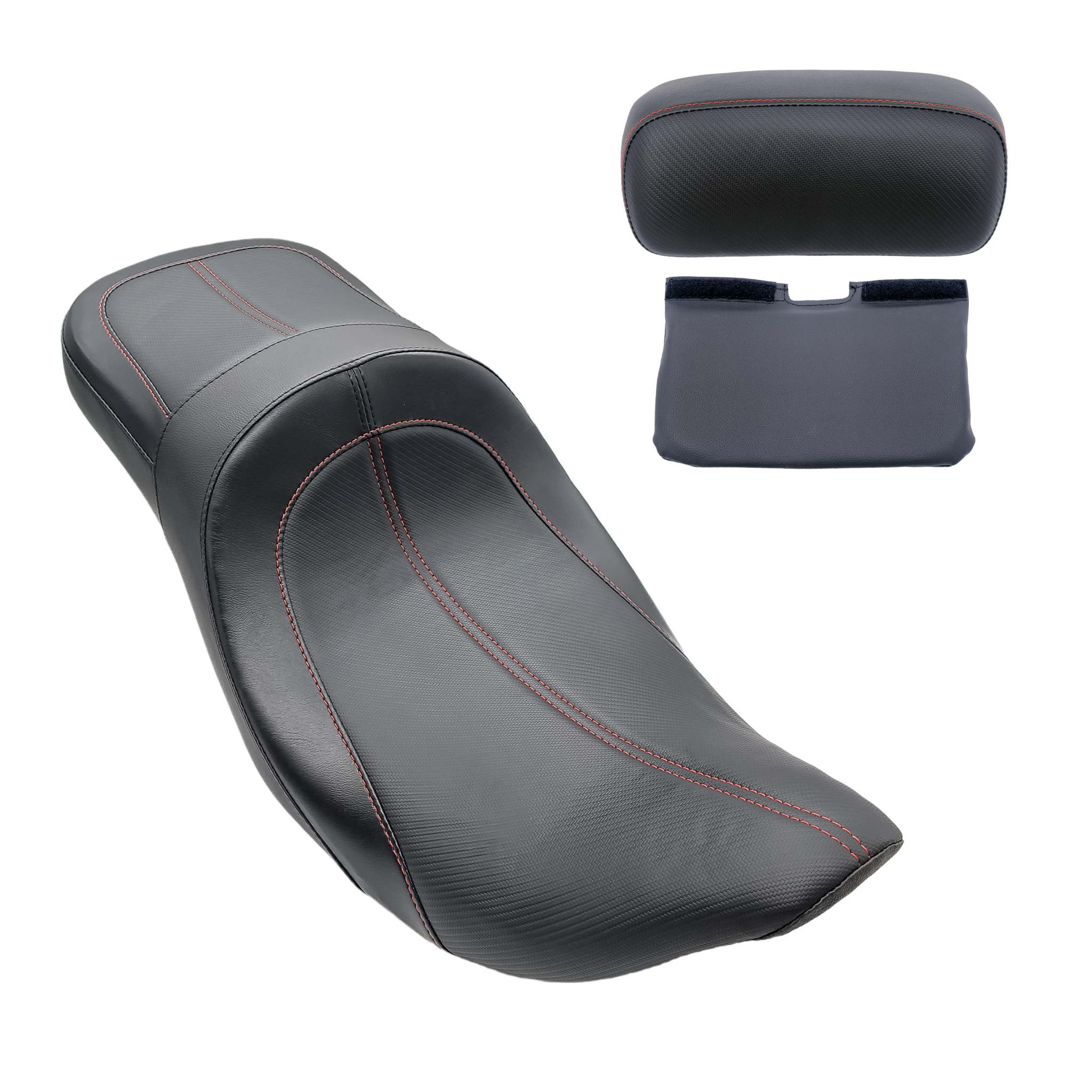 Rolling Deep Seat & Tour Pak Pad Bundle | 2008-2013 Touring | Red | CMC Motorsports