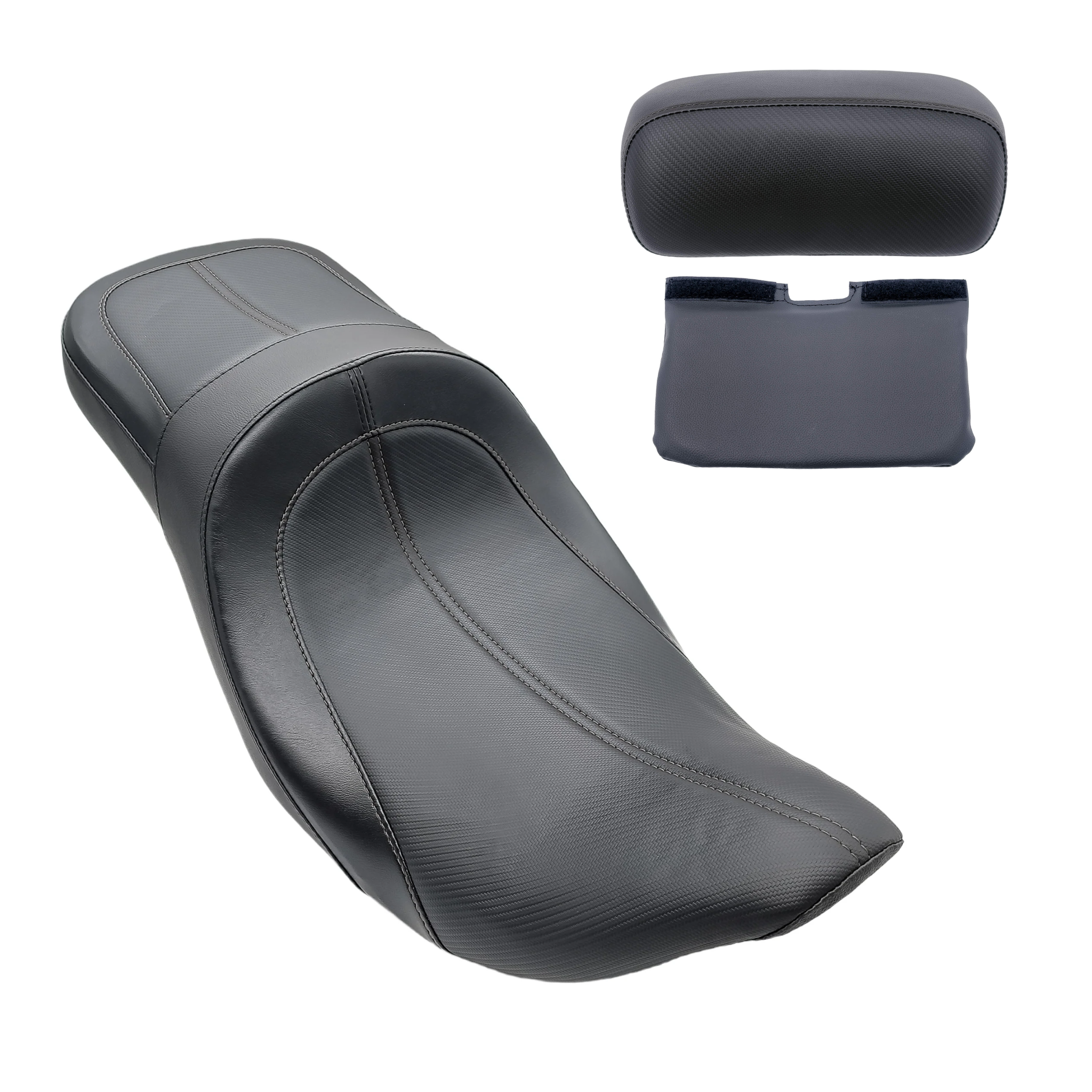 Rolling Deep Seat & Tour Pak Pad Bundle | 2008-2013 Touring | Black | CMC Motorsports