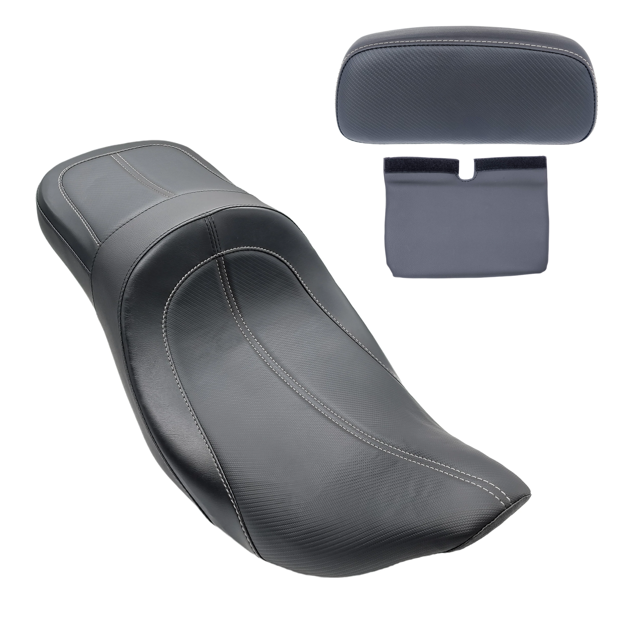 Rolling Deep Seat & Tour Pak Pad Bundle | 2014-2023 Touring | White | CMC Motorsports