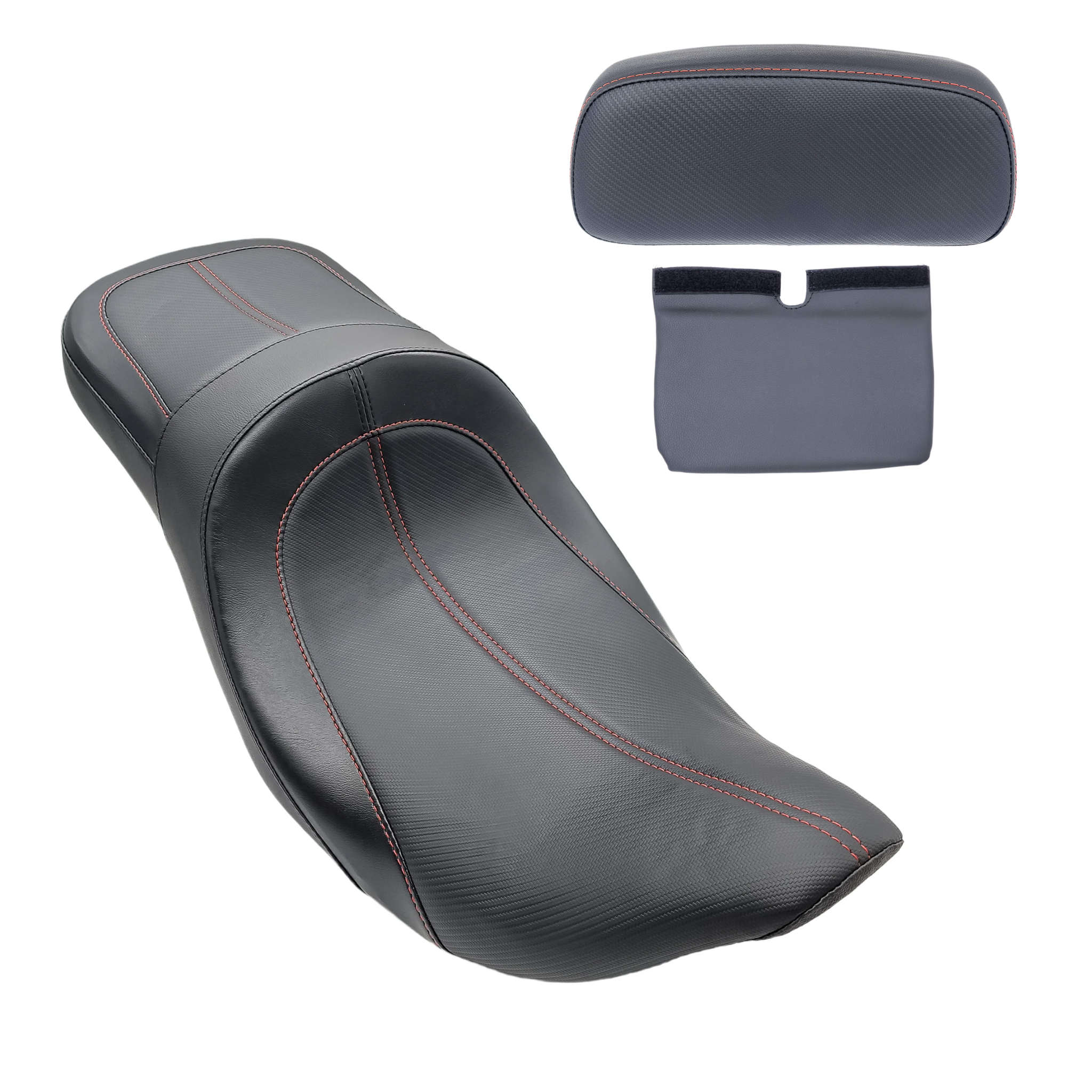 Rolling Deep Seat & Tour Pak Pad Bundle | 2014-2023 Touring | Red | CMC Motorsports