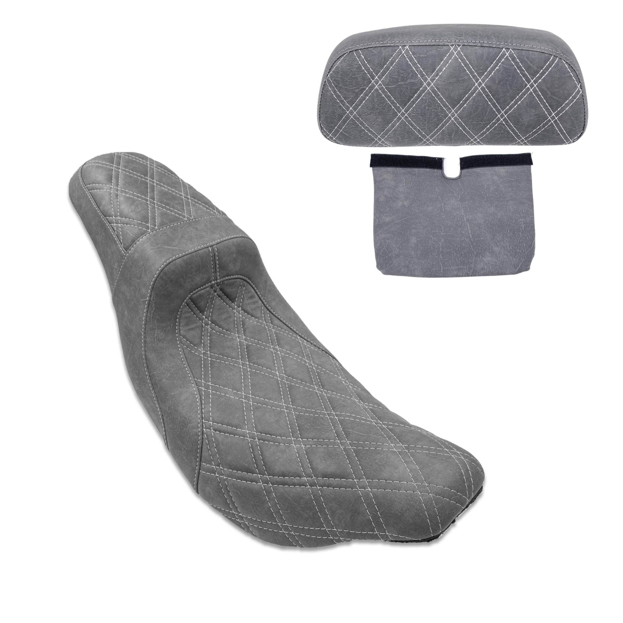 Level-Up Seat & Tour Pak Pad Bundle | 2014-2023 Touring | Viejito Vintage Black | CMC Motorsports