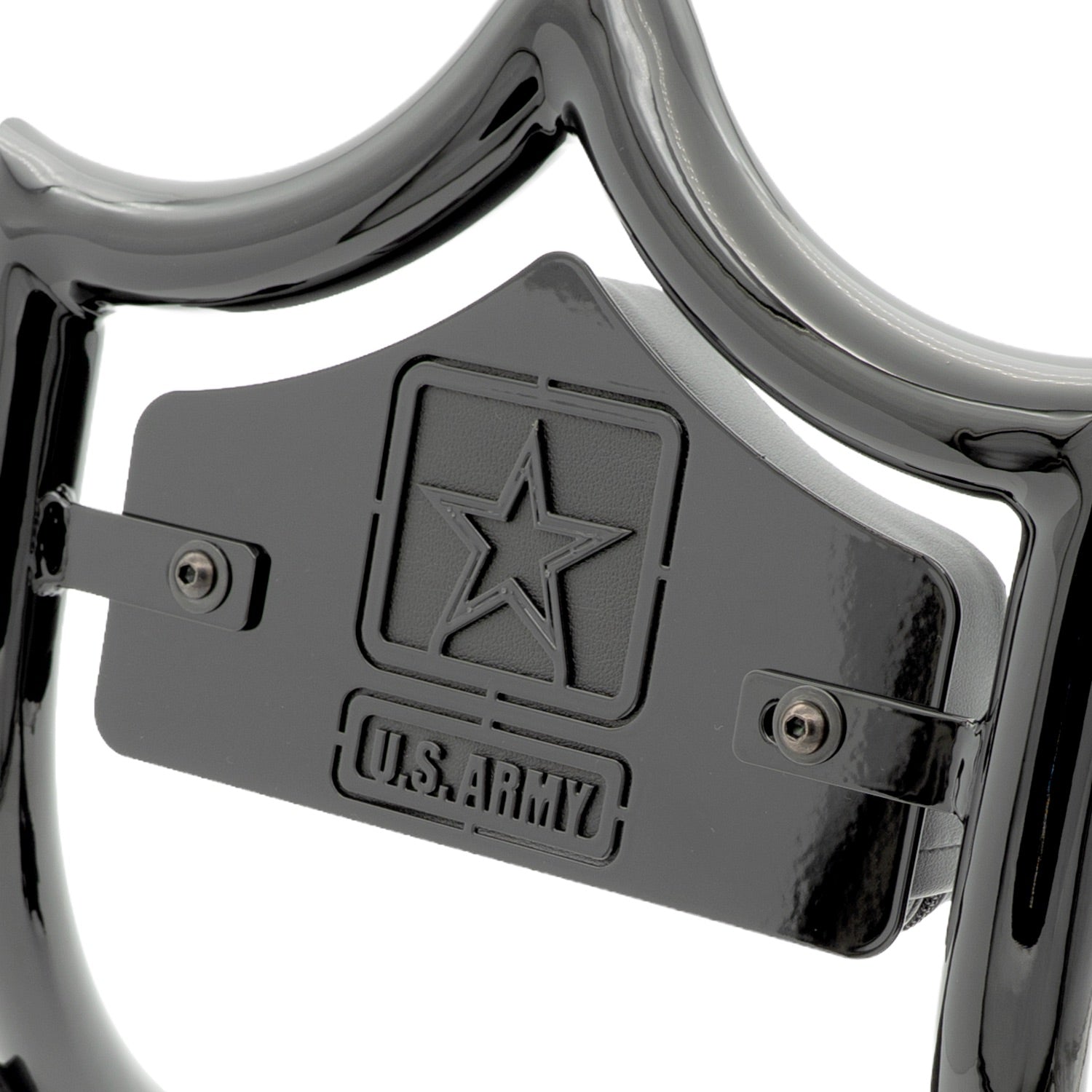 SMALL BACKPLATE for El Rey Backrest™ - ARMY (Chrome or Black) | | CMC Motorsports