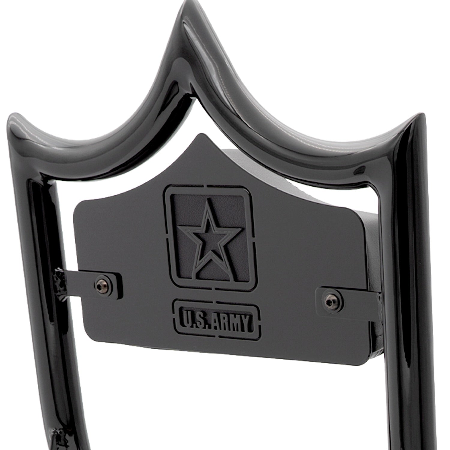 LARGE BACKPLATE for El Rey Backrest™ - ARMY (Chrome or Black) | | CMC Motorsports