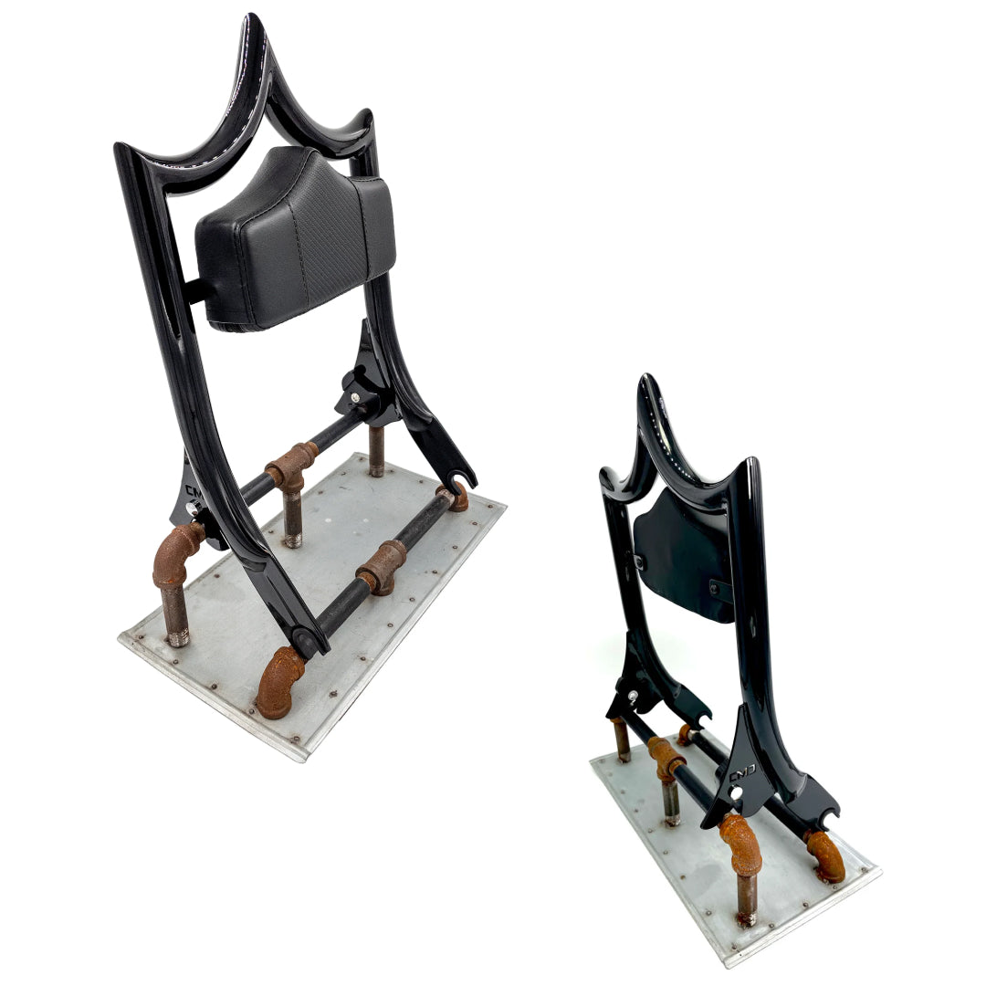 El Rey Backrest | 2009-2023 Dos Equis | Gloss Black Carbon Fiber Black | CMC Motorsports