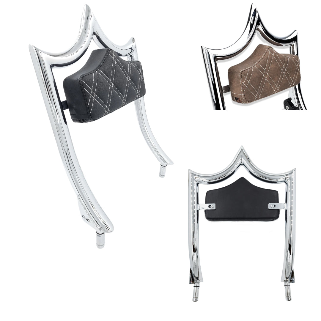 DAVE'S DEALS | El Rey "TRIKE" Backrest | Show Chrome | | CMC Motorsports