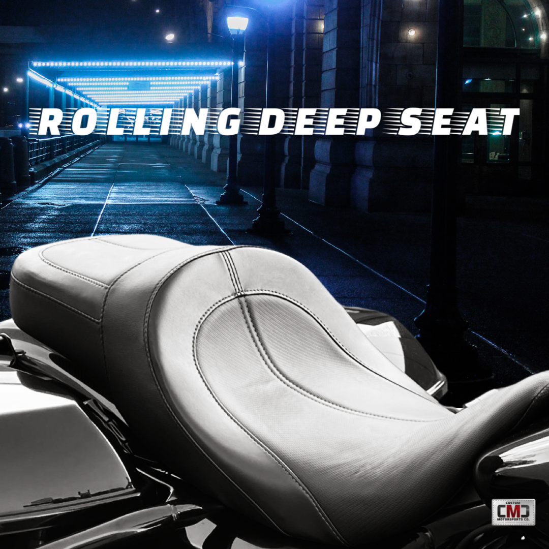 "Rolling Deep" 2Up Seat Touring '08-'23 | Carbon Fiber | | CMC Motorsports