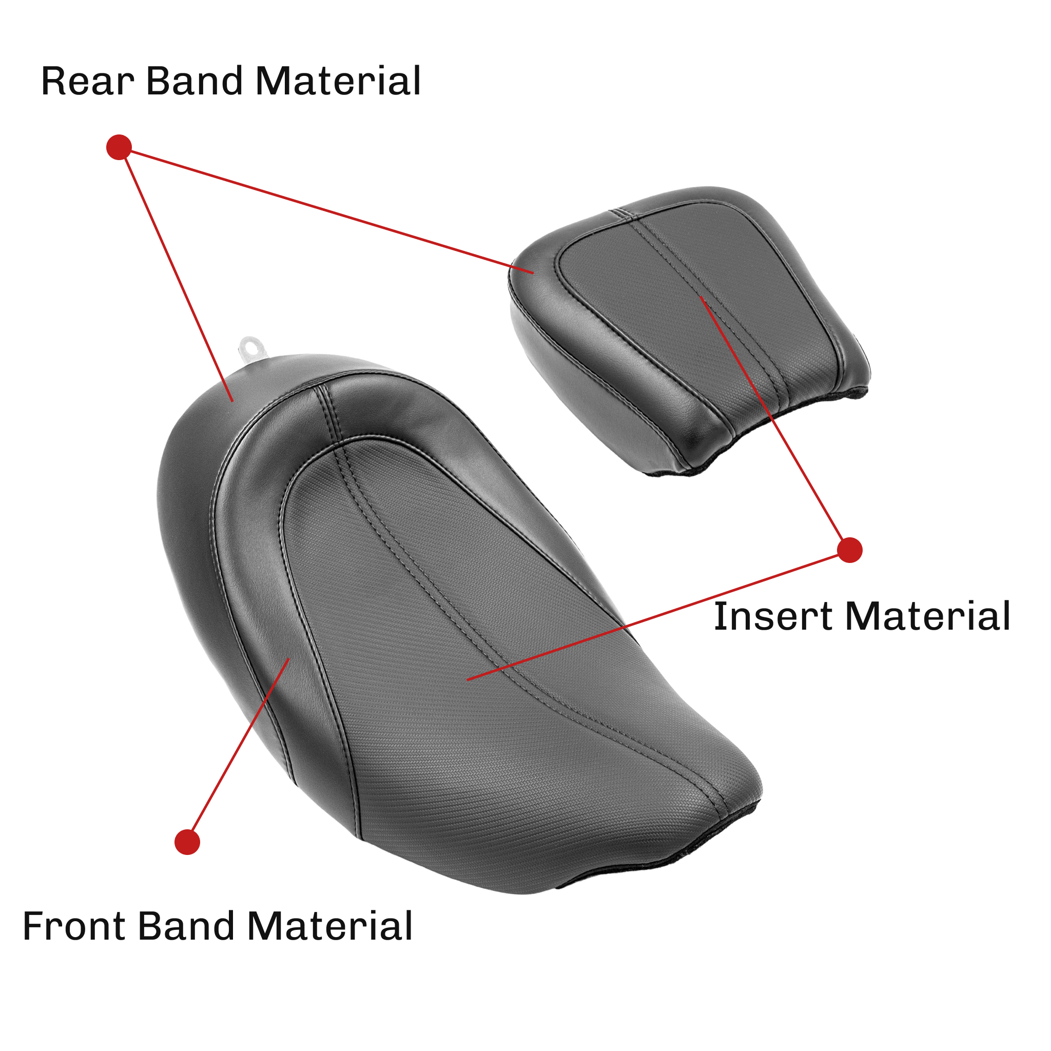CMC XL Solo Seat and Passenger Pad Touring '08-'23 | CUSTOM SEAT // 21 BUSINESS DAY PRODUCTION LEAD TIME | | CMC Motorsports