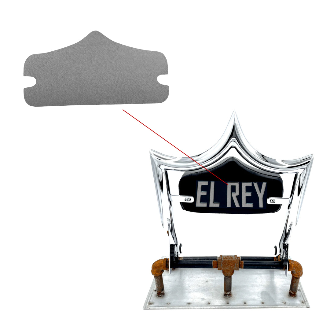 BACKPLATE VINYL INSERT for El Rey Backrest™ Backplate | Large (Touring 2009-2026) Gray | CMC Motorsports