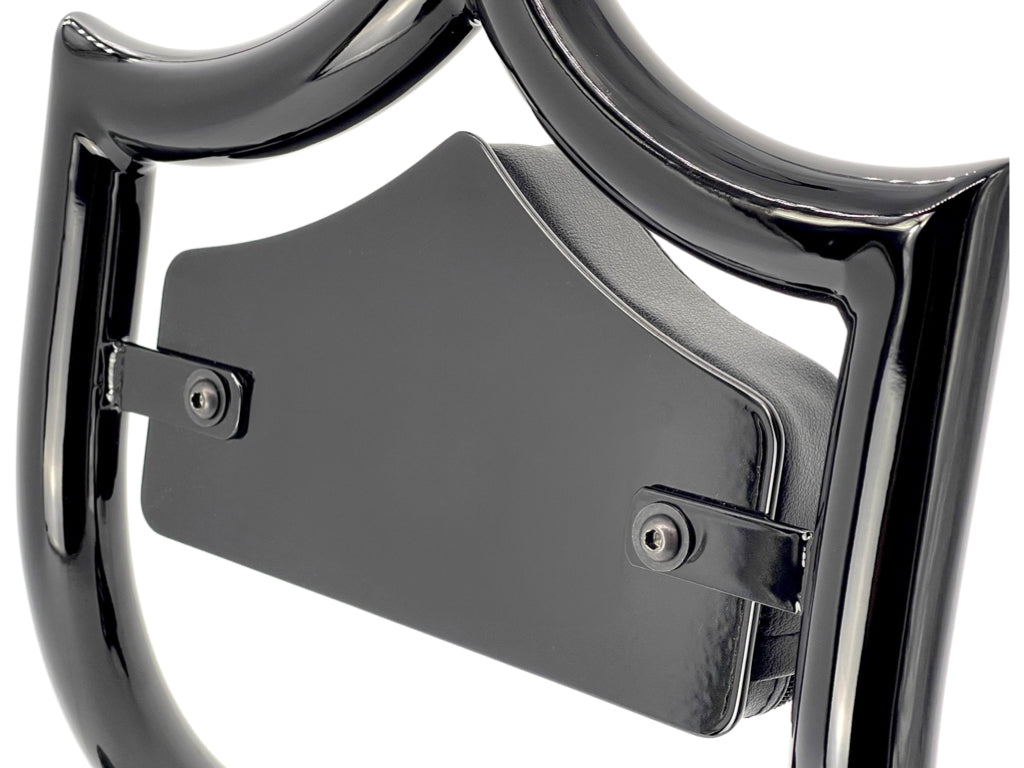 SMALL BACKPLATE for El Rey Backrest™ - "Solid" (Chrome or Black) | | CMC Motorsports