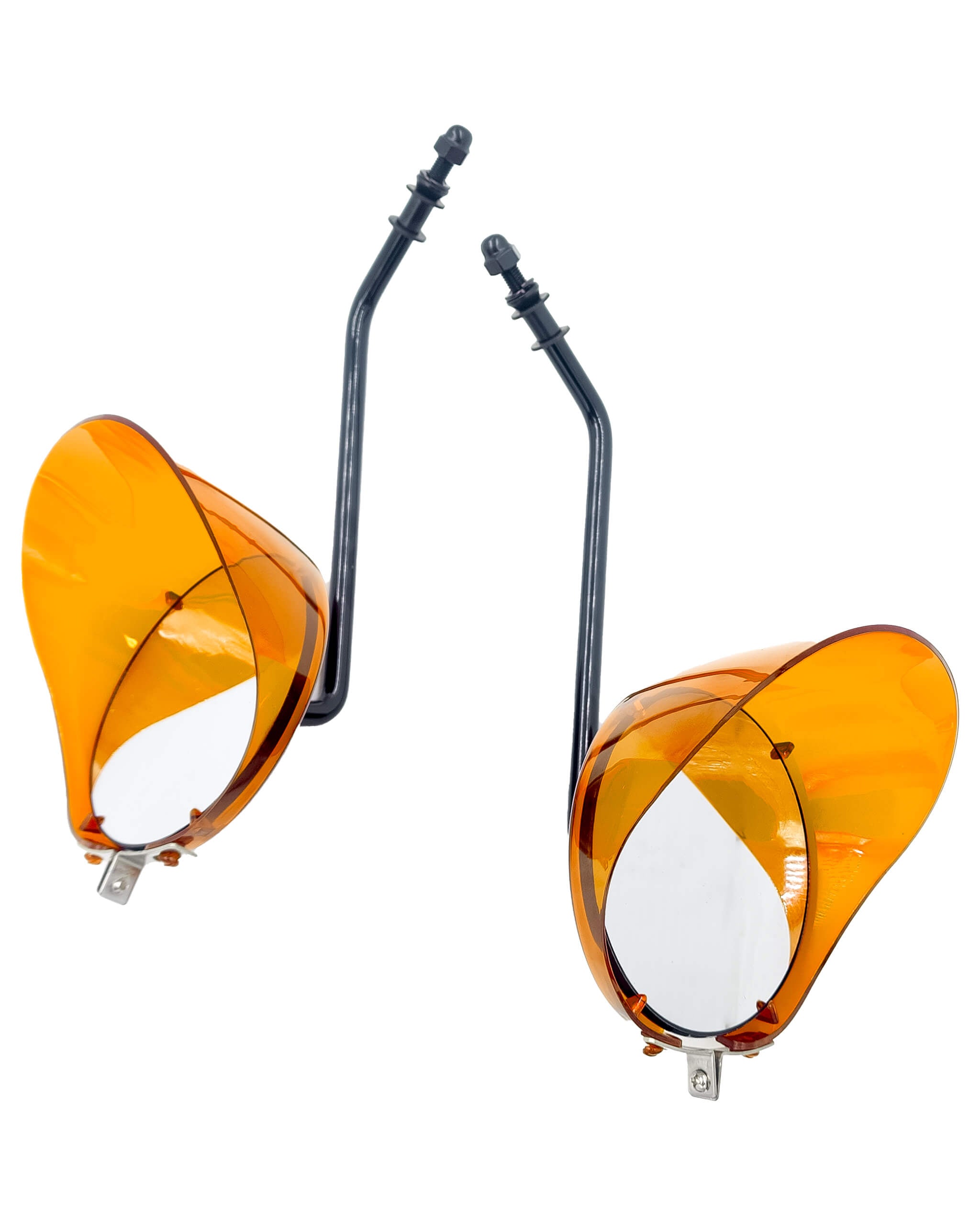 CMC "Gangster" Mirrors | Black / Amber Visors | | CMC Motorsports