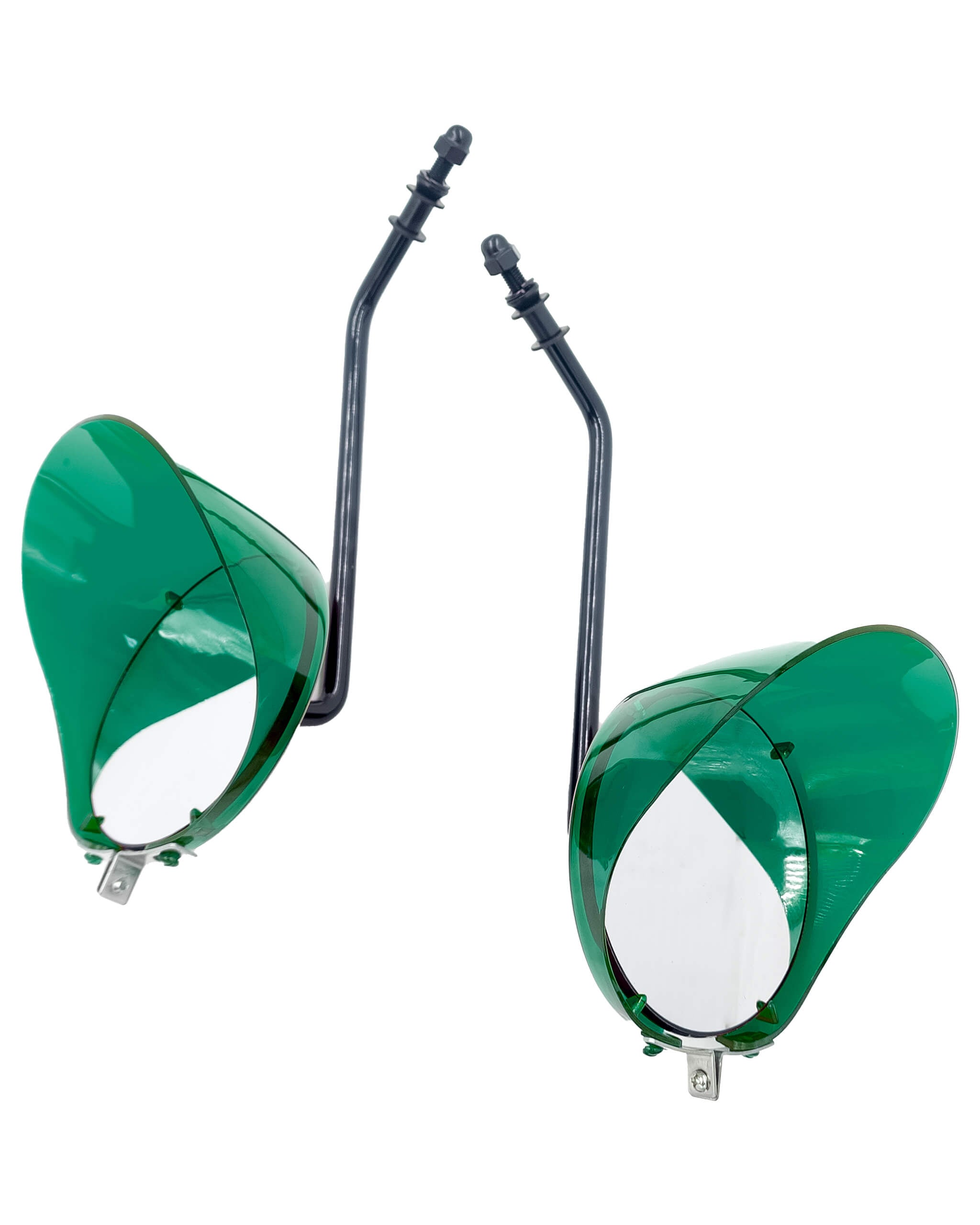 CMC "Gangster" Mirrors | Black / Jade Visors | | CMC Motorsports