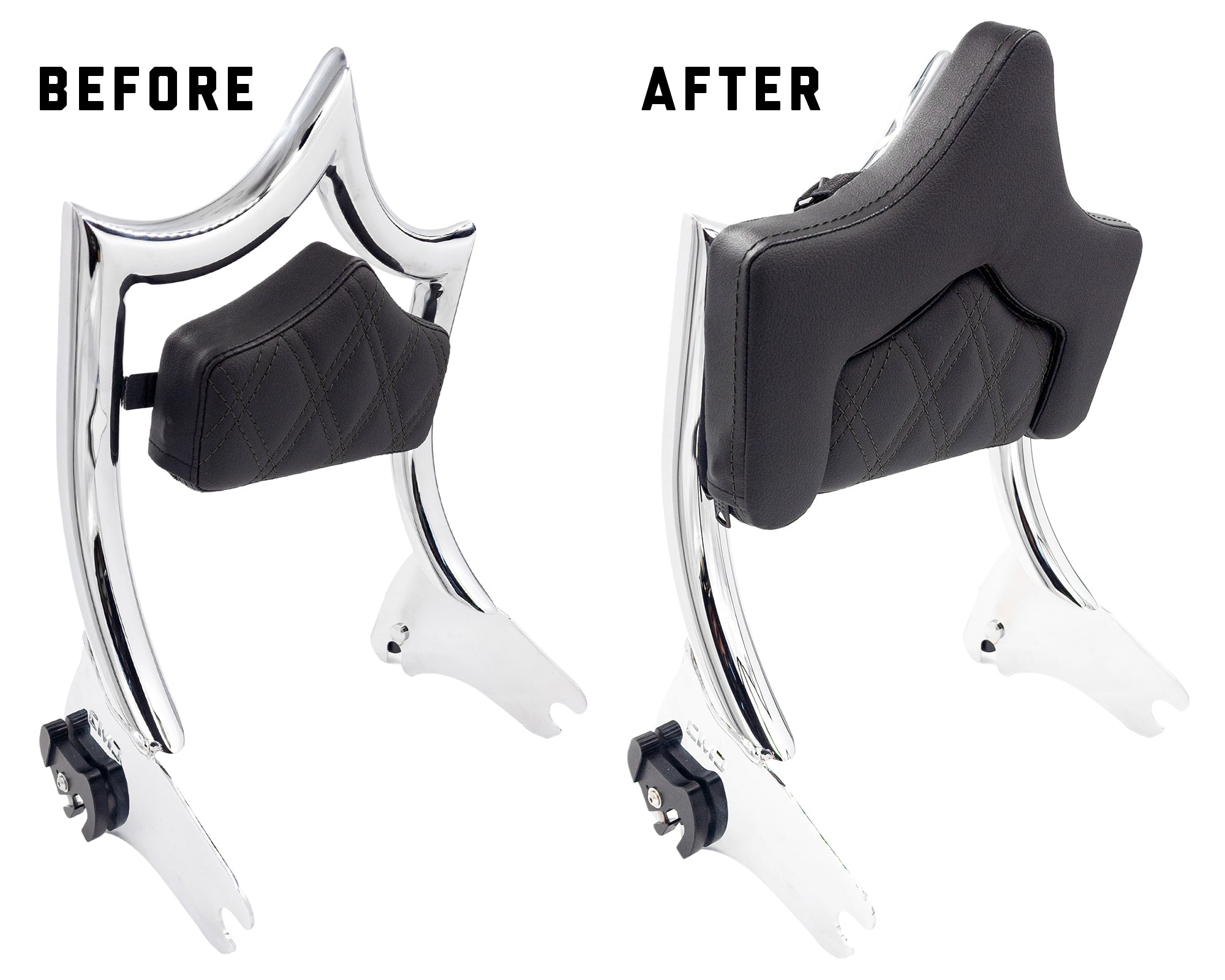 BIG MAMA PAD (SMALL) for El Rey Backrest™ for 1997-2008 Touring & 2000-2026 Softail (Select Models) | | CMC Motorsports