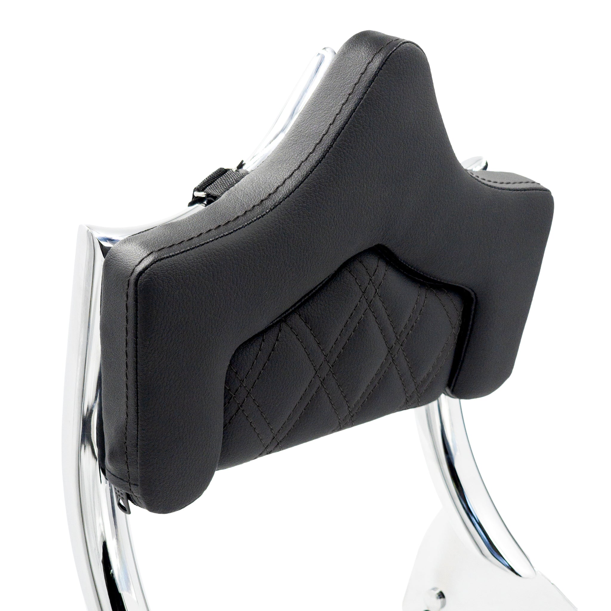 BIG MAMA PAD (SMALL) for El Rey Backrest™ for 1997-2008 Touring & 2000-2026 Softail (Select Models) | Black | CMC Motorsports