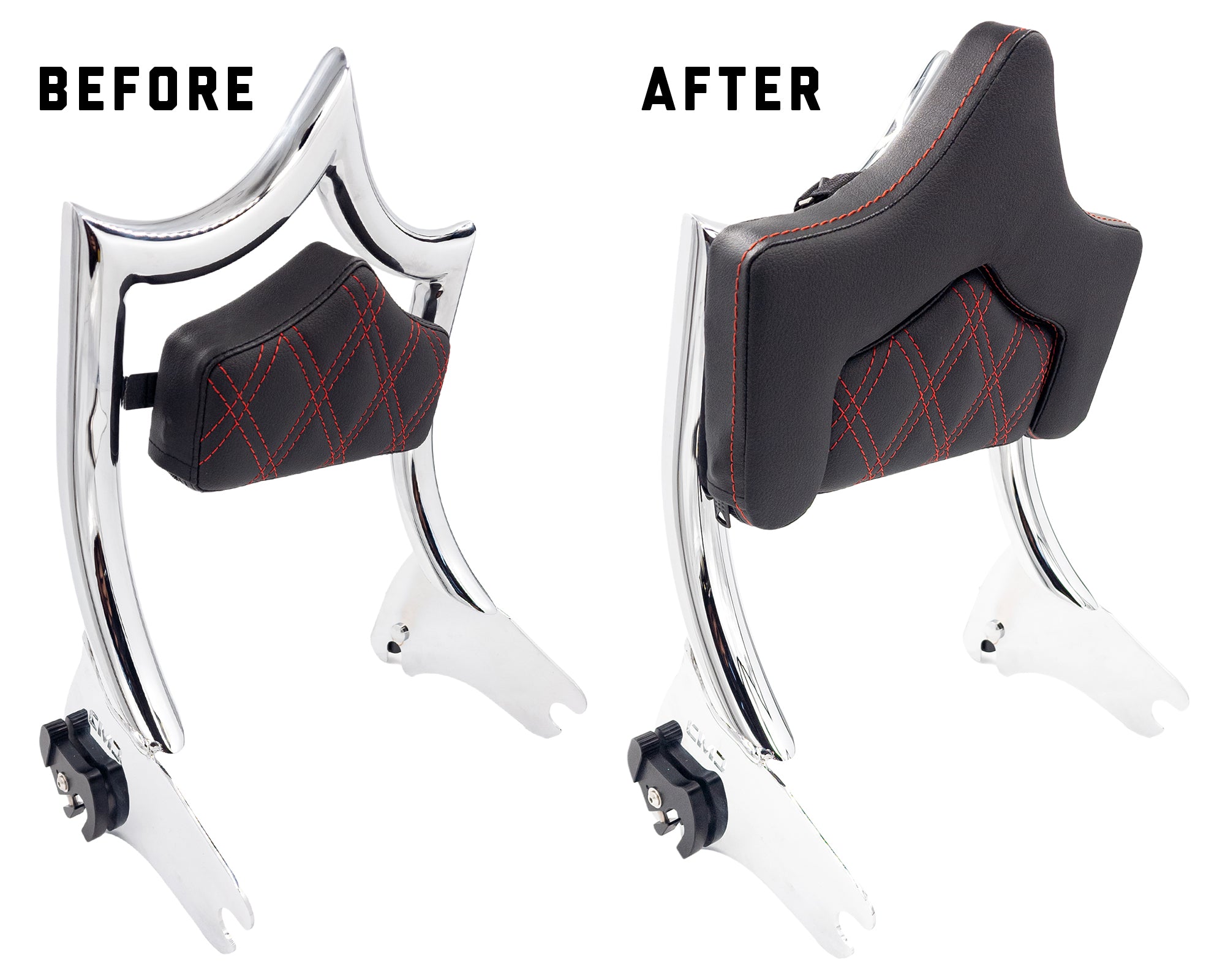 BIG MAMA PAD (SMALL) for El Rey Backrest™ for 1997-2008 Touring & 2000-2026 Softail (Select Models) | | CMC Motorsports
