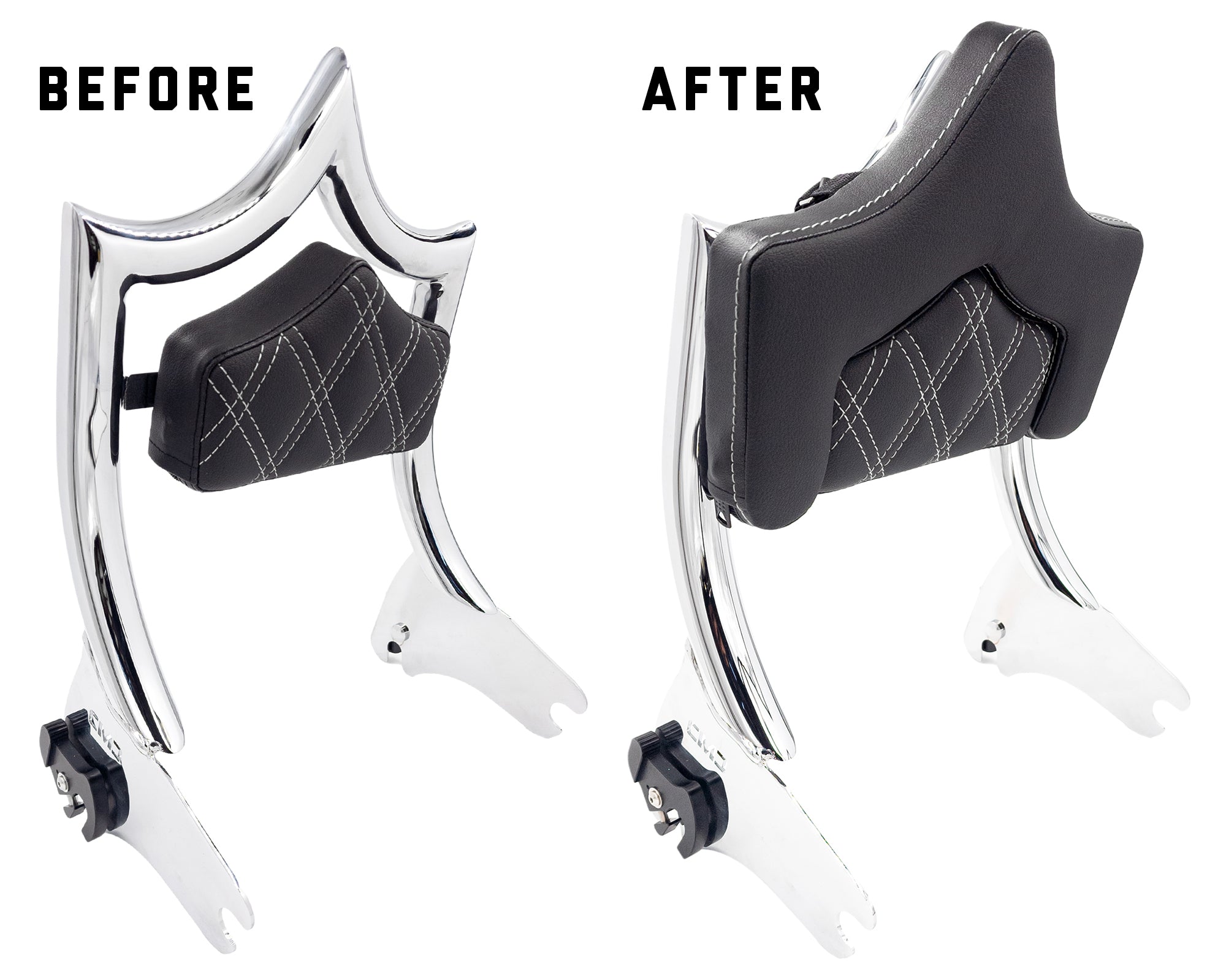 BIG MAMA PAD (SMALL) for El Rey Backrest™ for 1997-2008 Touring & 2000-2026 Softail (Select Models) | | CMC Motorsports