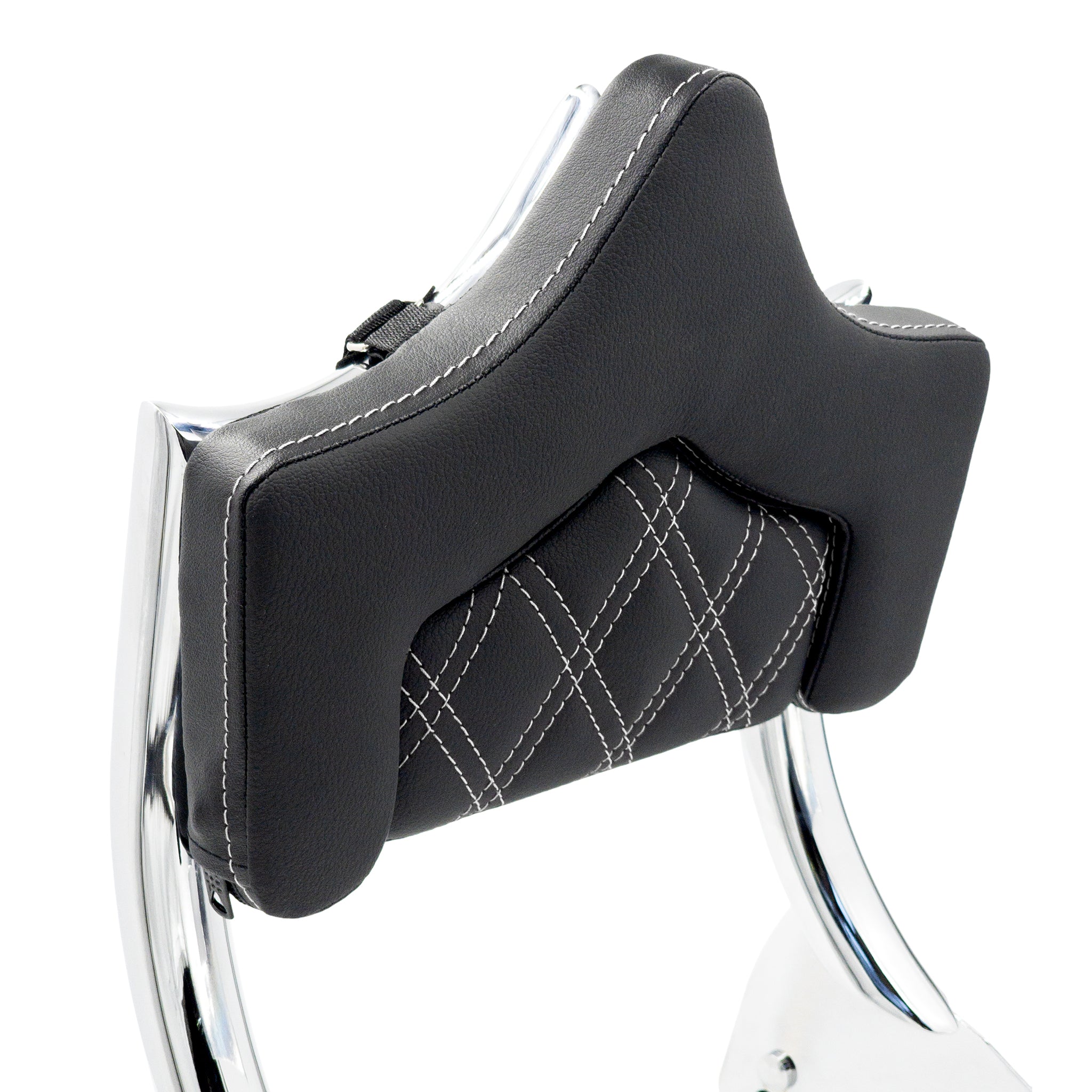 BIG MAMA PAD (SMALL) for El Rey Backrest™ for 1997-2008 Touring & 2000-2026 Softail (Select Models) | White | CMC Motorsports