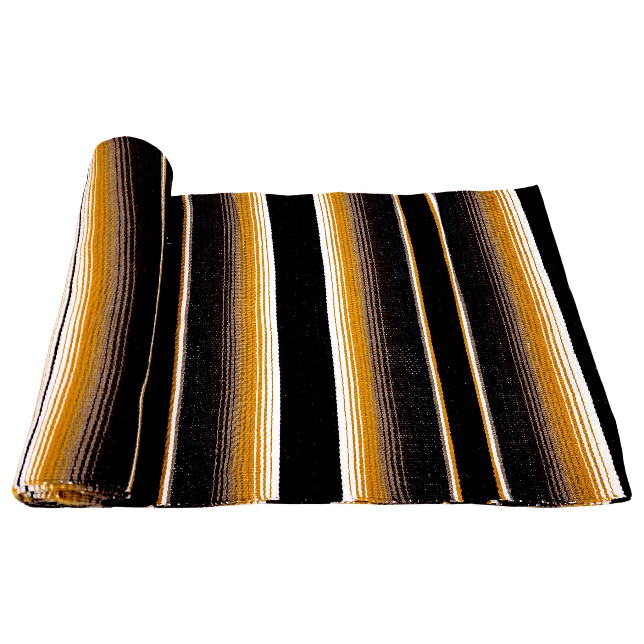 El Rey Serape Blanket Roll - Brown/Gold | | CMC Motorsports