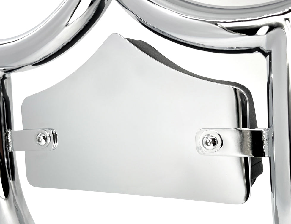 LARGE BACKPLATE for El Rey Backrest™ - Solid (Chrome or Black) | | CMC Motorsports