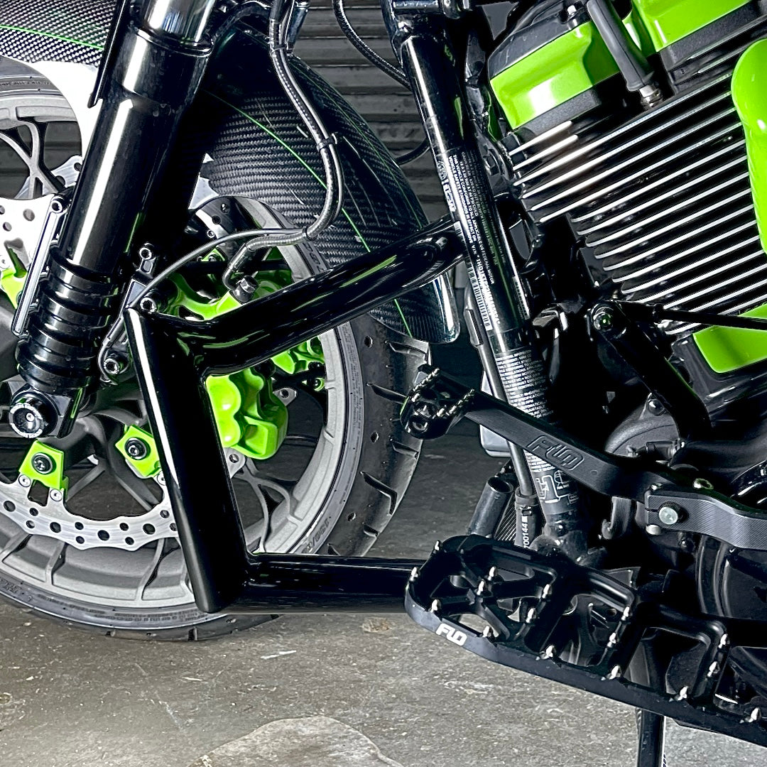 DAVE'S DEALS | ELEV8 "CHOPPED" Engine Guard 1999-2025 Touring Gloss Black | | CMC Motorsports