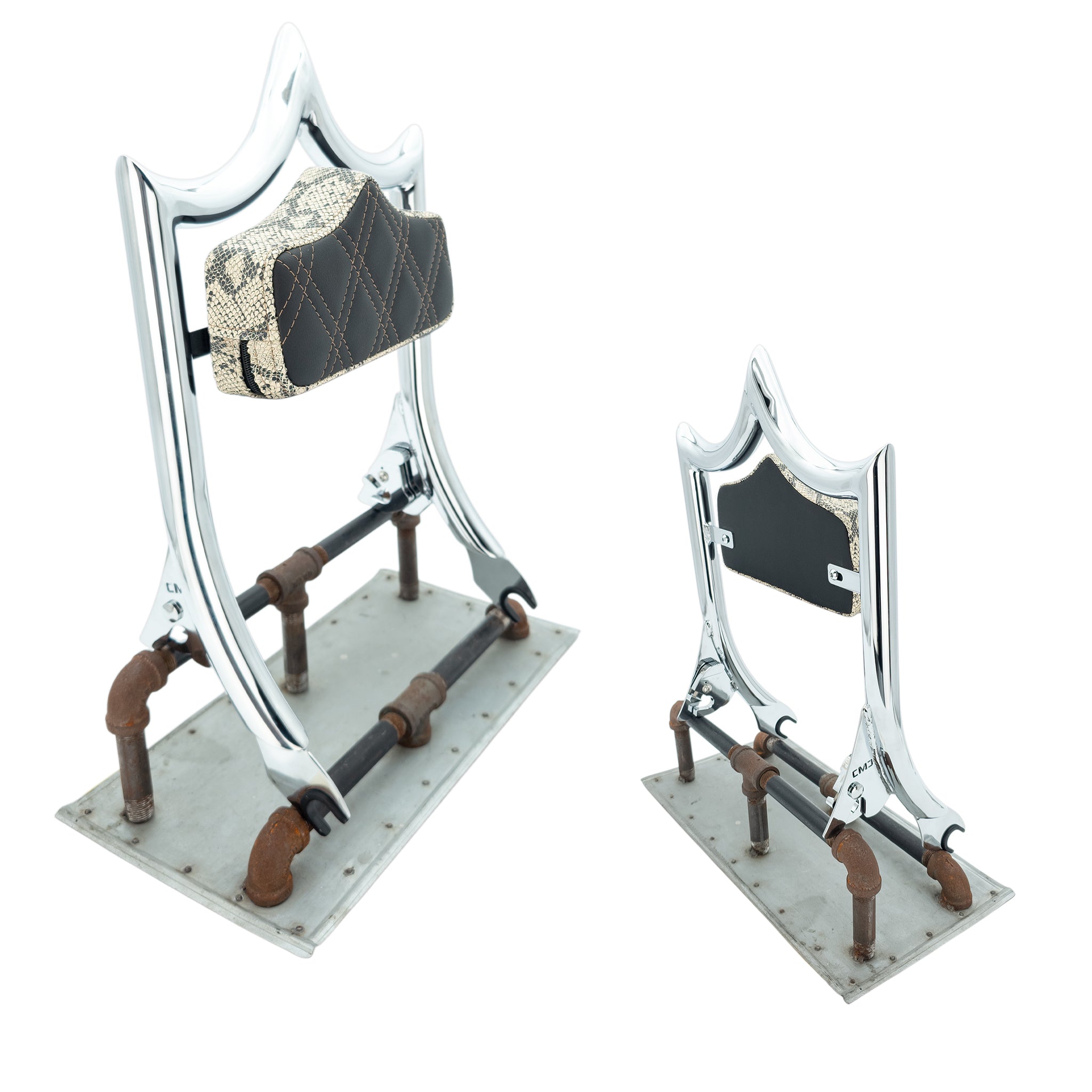 El Rey Backrest | 2009-2025 Classic | Luxe | Show Chrome Python | CMC Motorsports