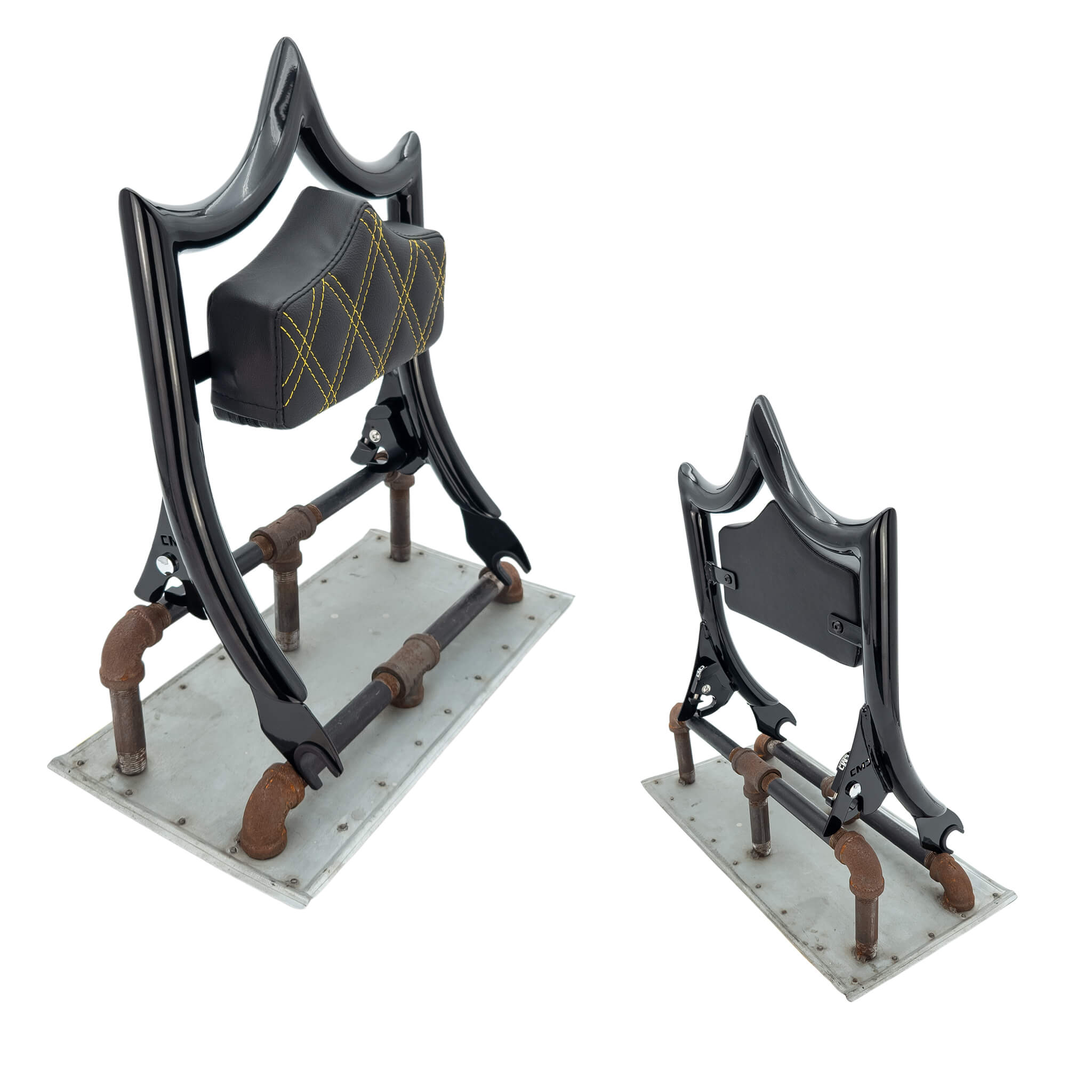 DAVE'S DEALS | El Rey Backrest | 2009-2025 Touring "SHORTY" | Gloss Black | | CMC Motorsports