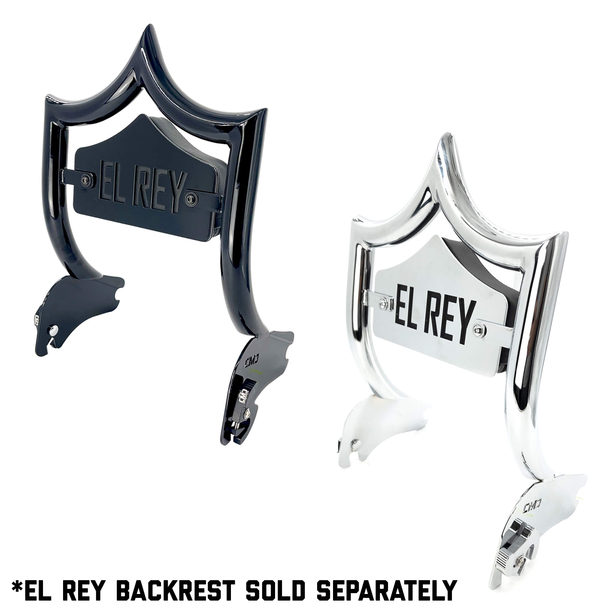 SMALL BACKPLATE for El Rey Backrest™ - EL REY (Chrome or Black) | | CMC Motorsports