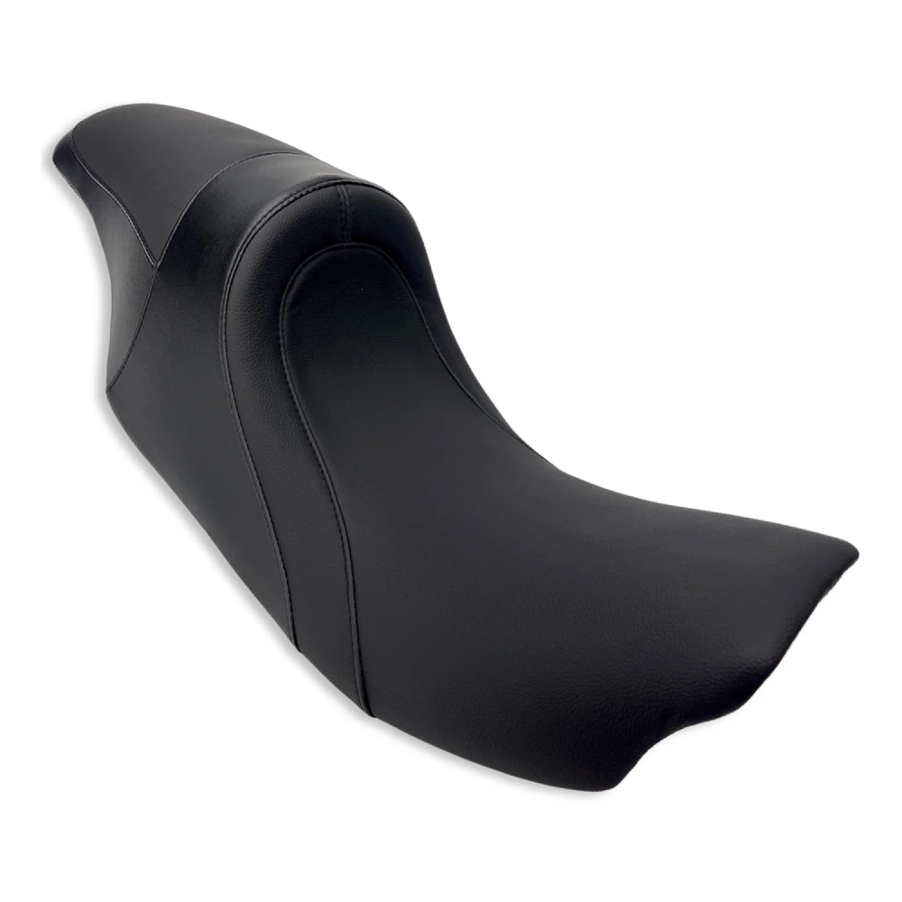 The FASTBACK 2Up | Touring Seat '97-'07 | Stealth | Solid Black - No Diamond Stitch | CMC Motorsports