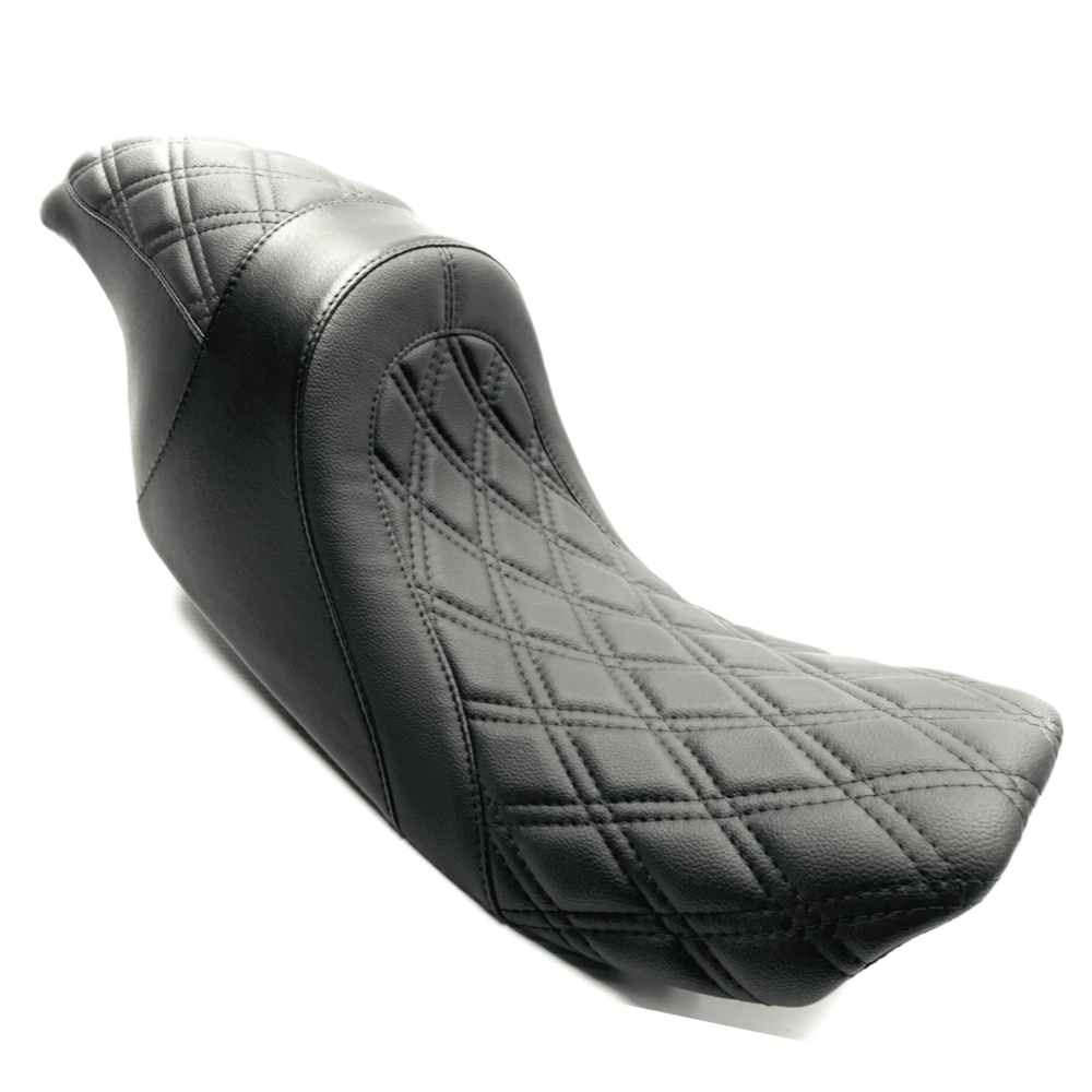The FASTBACK 2Up | Touring Seat '97-'07 | Black Double Diamond | CMC Motorsports