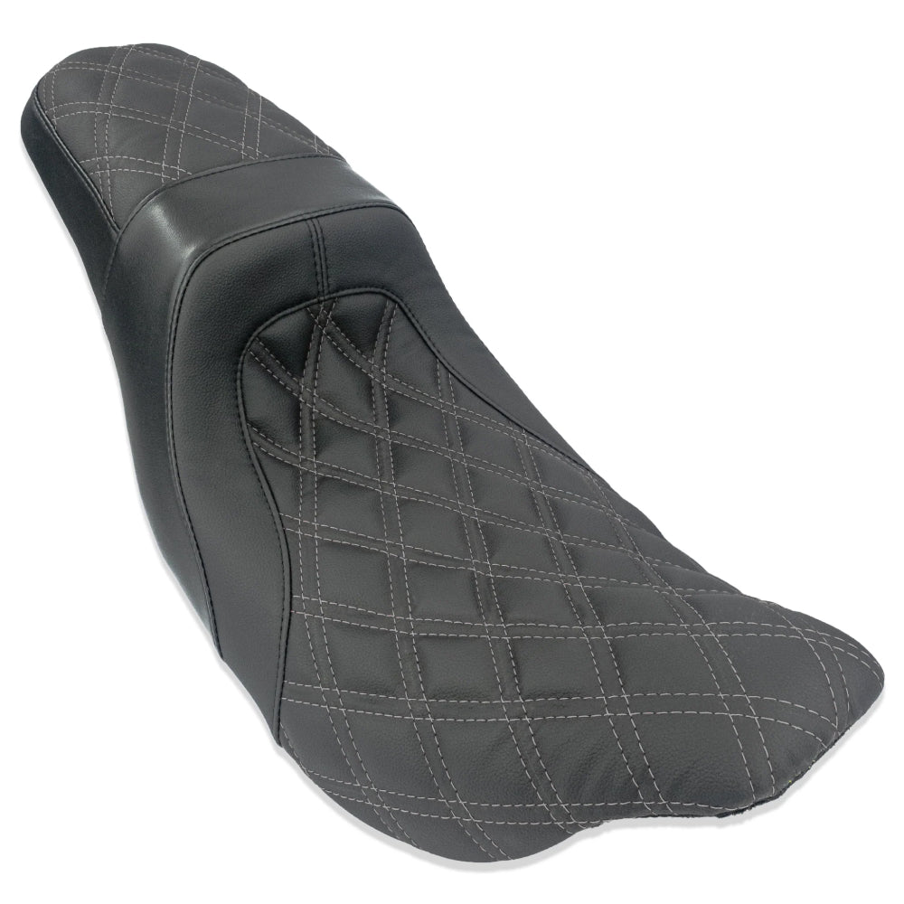CMC "Level-Up" 2Up Seat | Touring '08-'23 | Charcoal Gray Double Diamond | CMC Motorsports