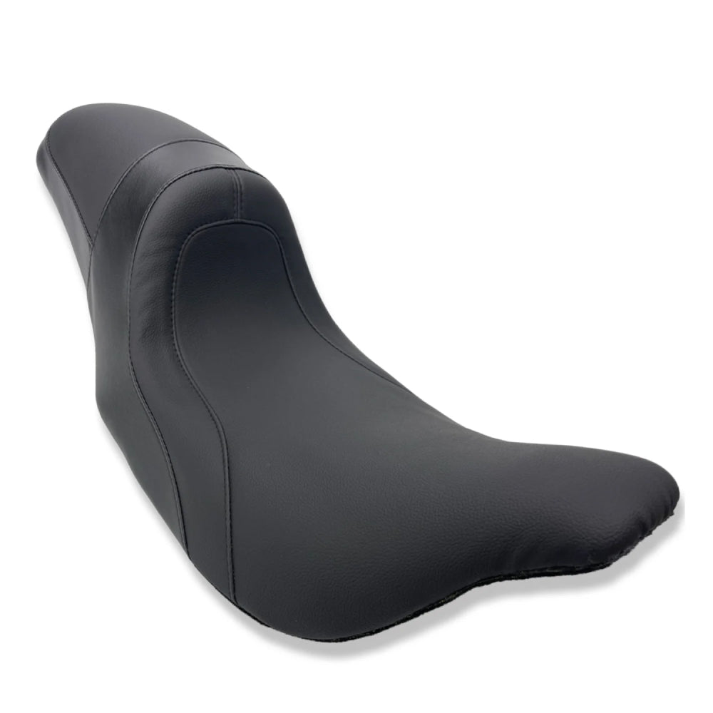 The FASTBACK 2Up | Touring Seat '08-'23 | Stealth | Solid Black - No Diamond Stitch | CMC Motorsports