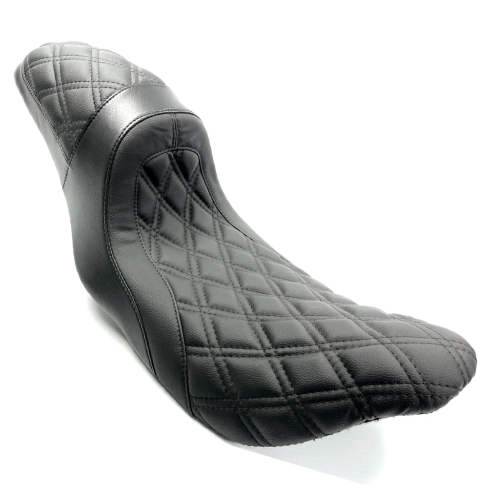 The FASTBACK 2Up | Touring Seat '08-'23 | Black Double Diamond | CMC Motorsports