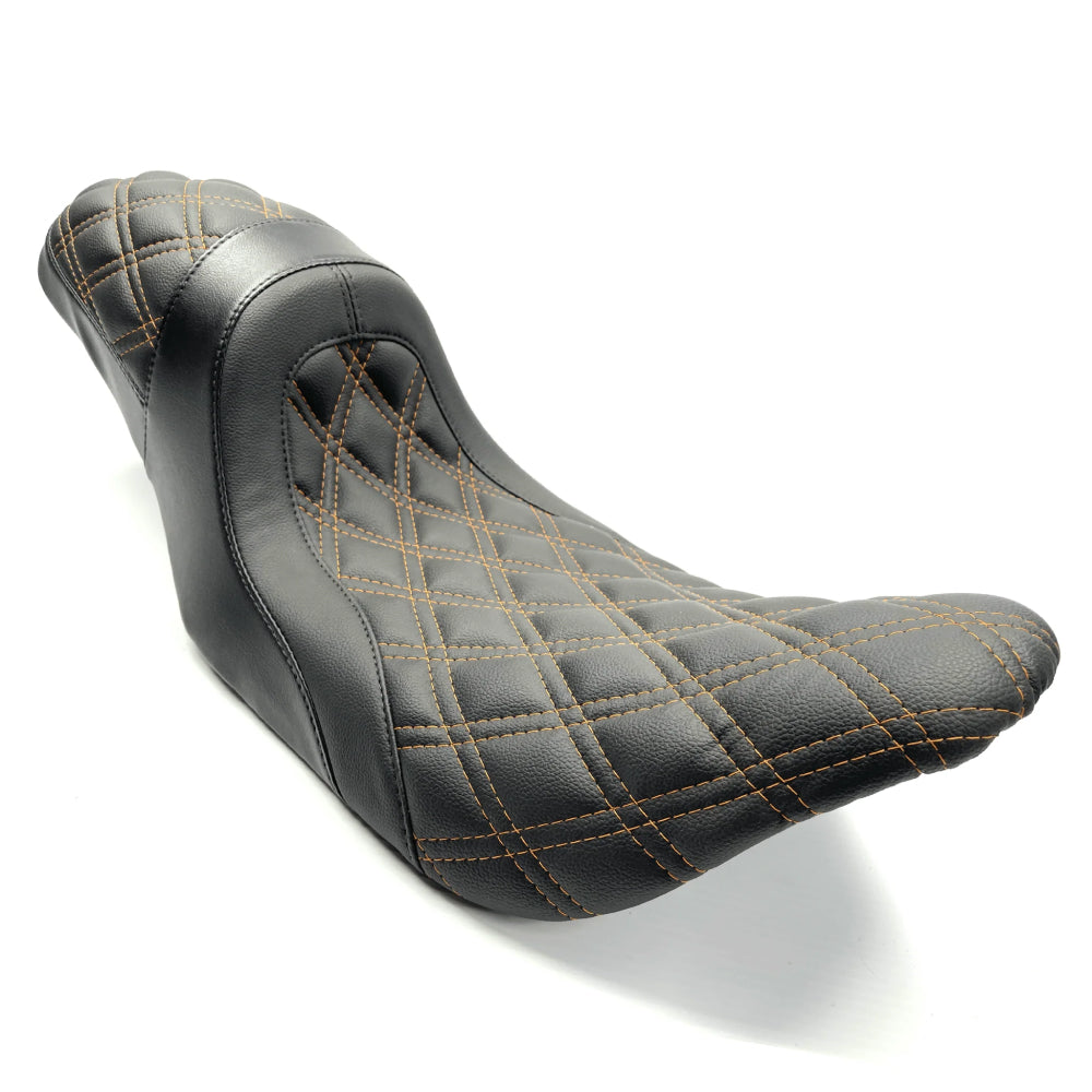 The FASTBACK 2Up | Touring Seat '08-'23 | Orange Double Diamond | CMC Motorsports