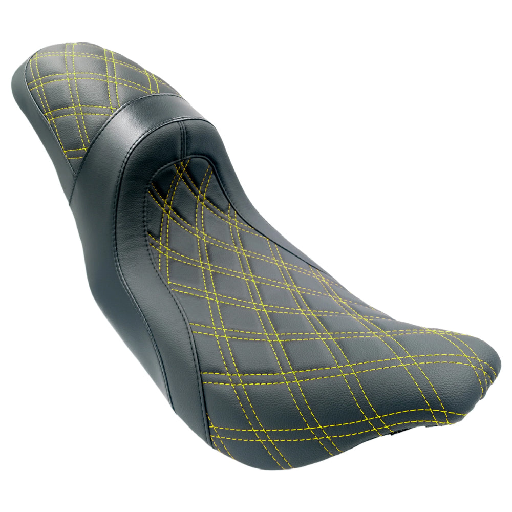 The FASTBACK 2Up | Touring Seat '08-'23 | Yellow Double Diamond | CMC Motorsports