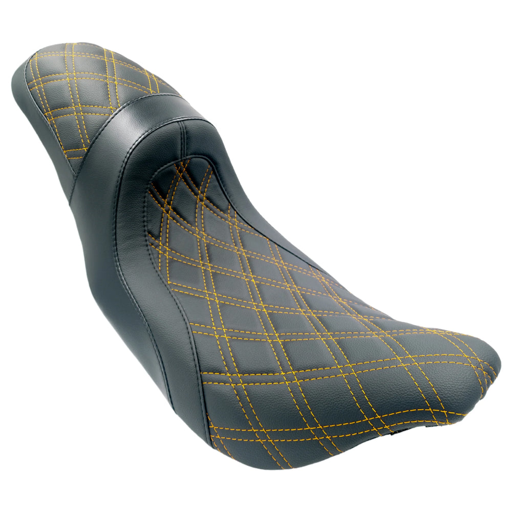 The FASTBACK 2Up | Touring Seat '08-'23 | Gold Double Diamond | CMC Motorsports