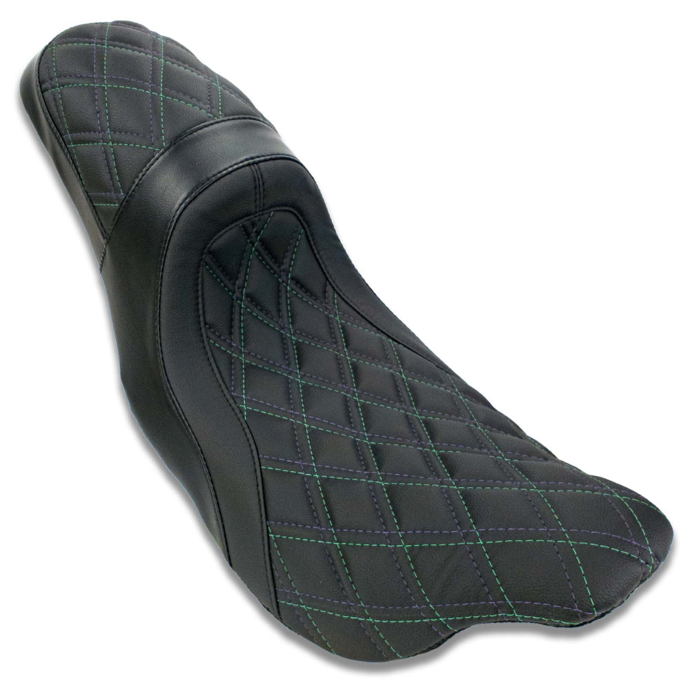 The FASTBACK 2Up | Touring Seat '08-'23 | Snake Venom Double Diamond | CMC Motorsports