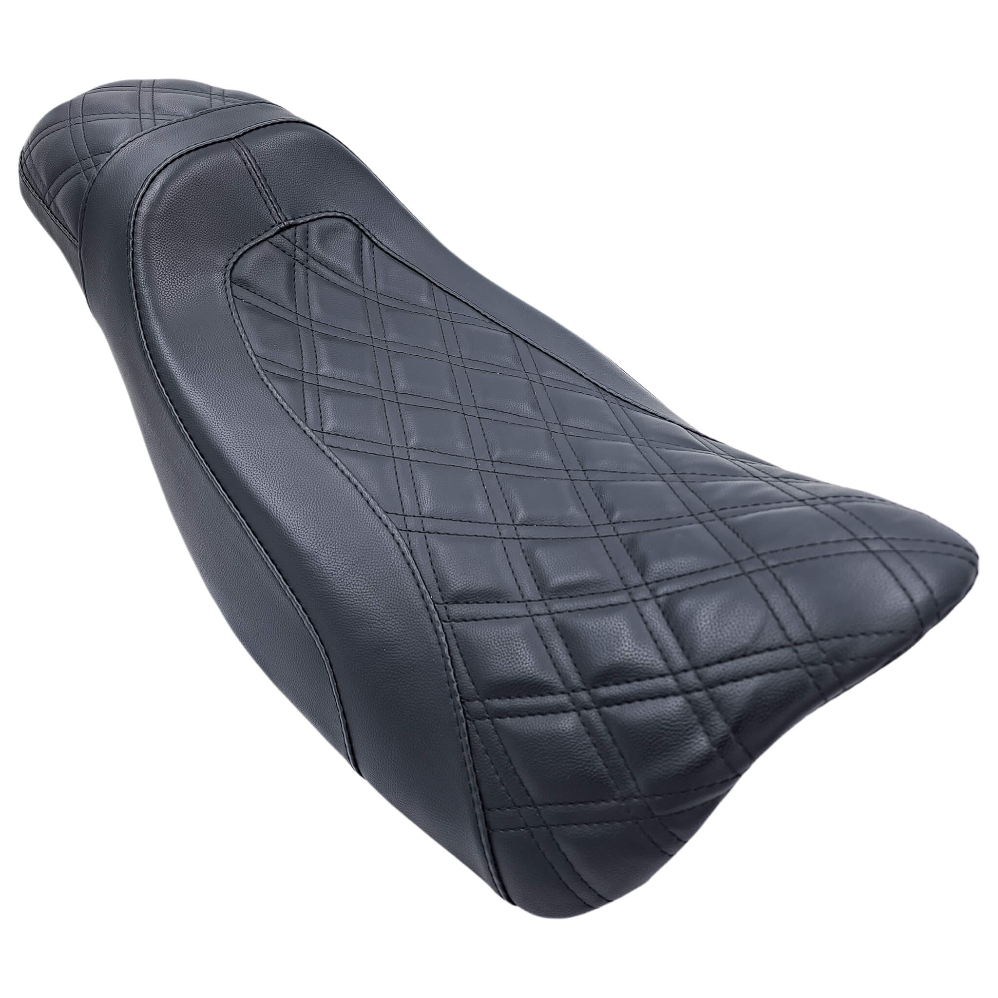 CMC "LARGO" 2Up Seat (Designed For TALL Riders) | Touring '24 -'26 | Black Double Diamond | CMC Motorsports