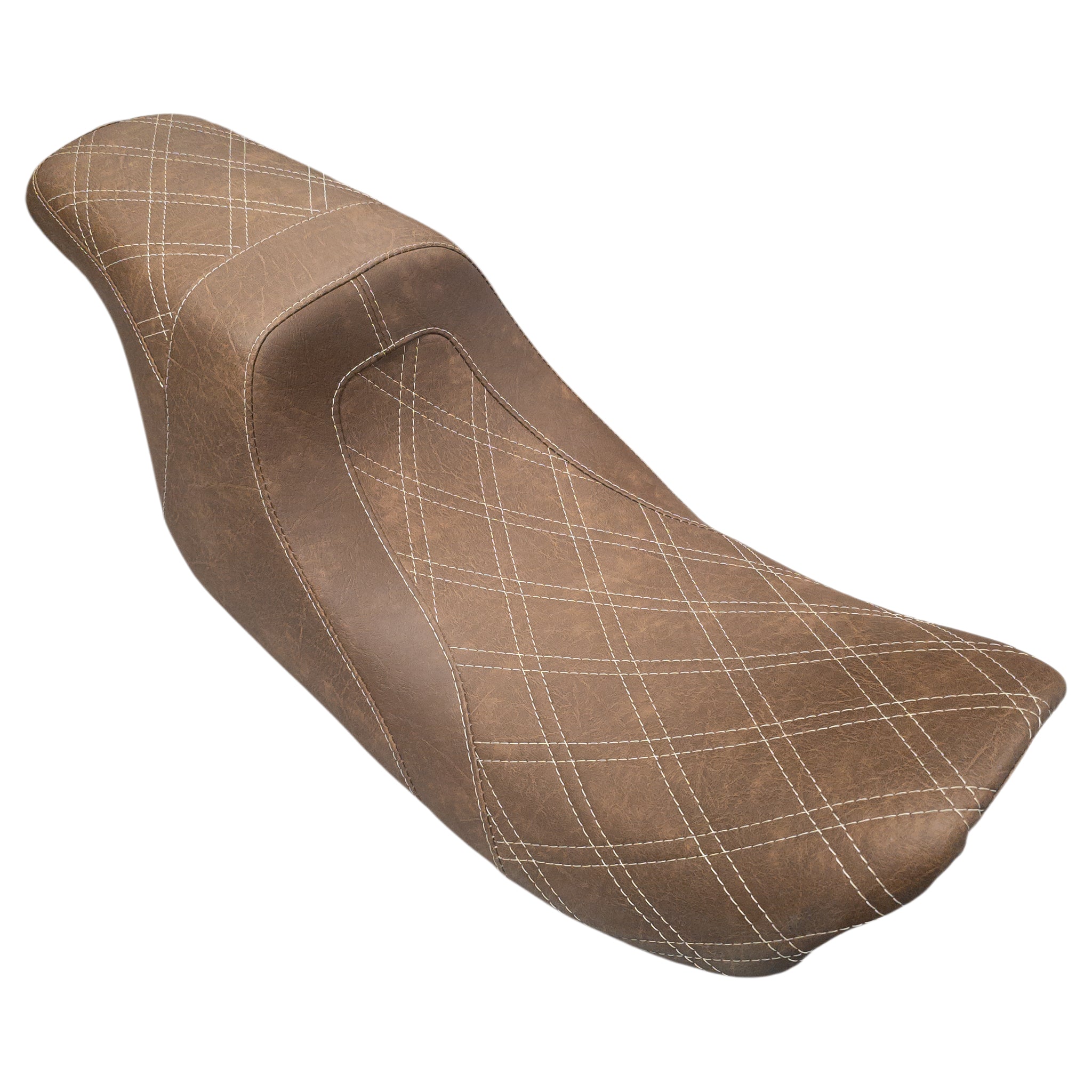 "LEVEL-UP" 2UP | Touring Seat '97-'07 | Viejito Vintage Brown | CMC Motorsports