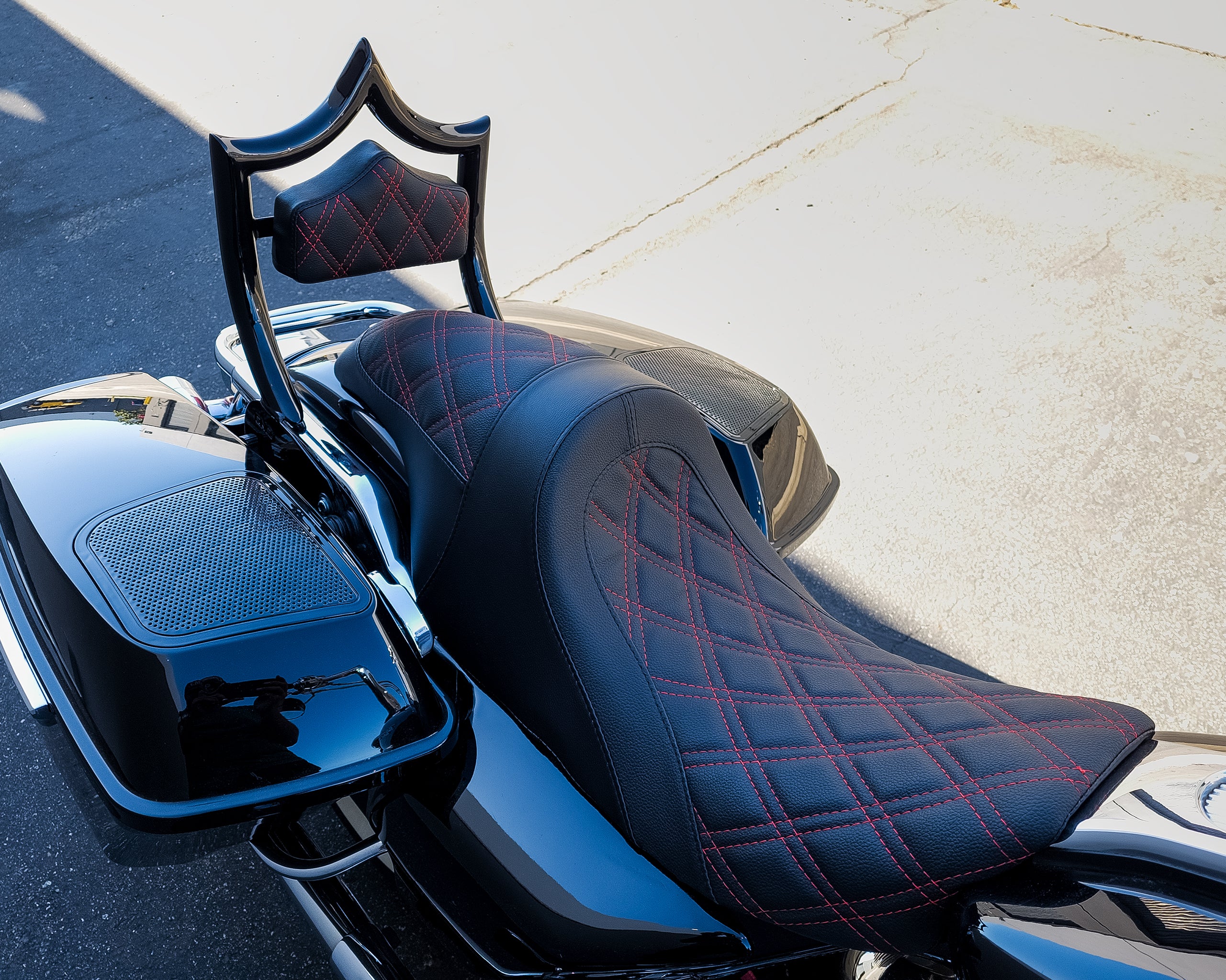 The Next Level OG | Gloss Black / Red Diamond '97-'08 Touring | | CMC Motorsports