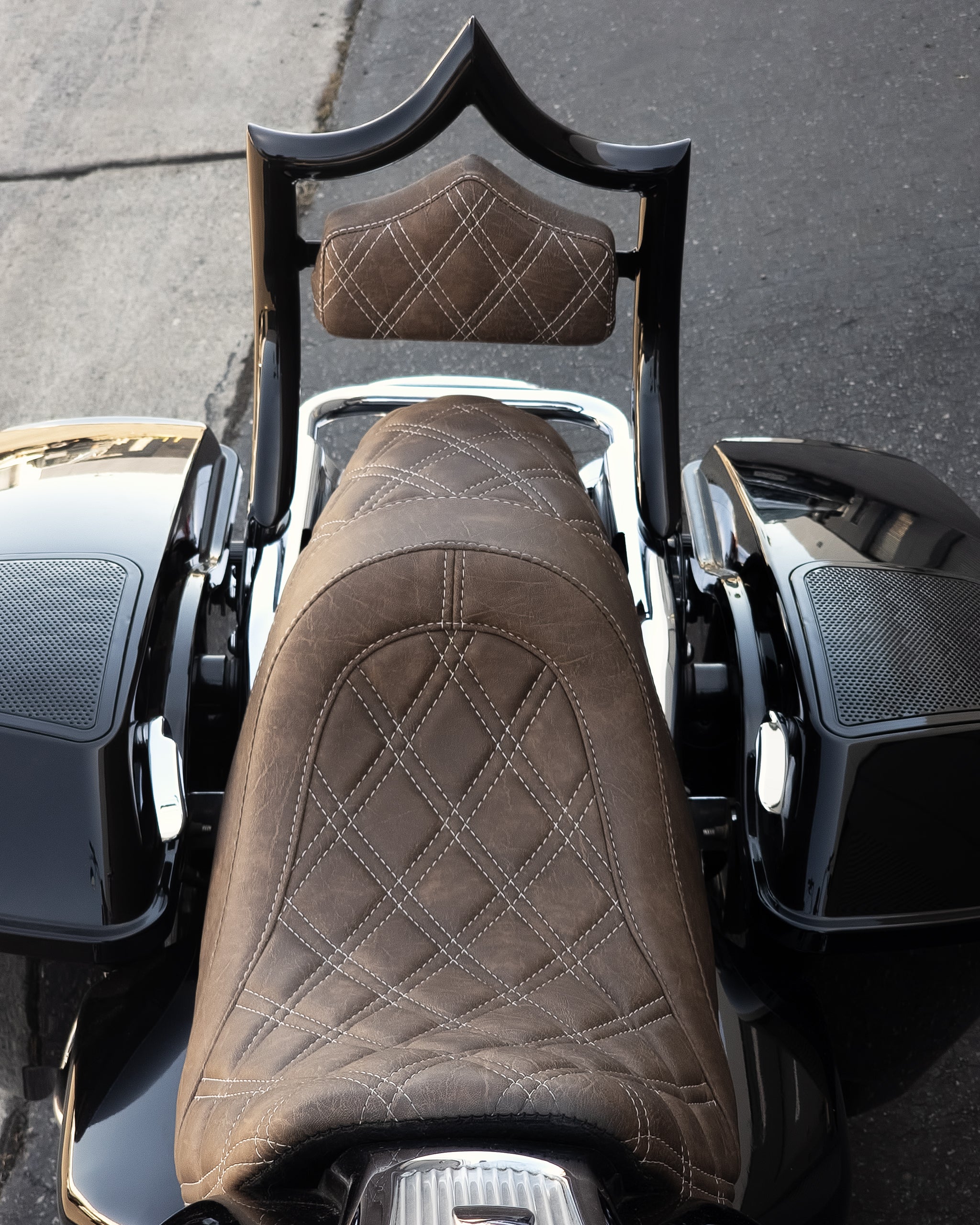 The Next Level OG | Gloss Black / "Viejito" Vintage Brown '97-'08 Touring | | CMC Motorsports
