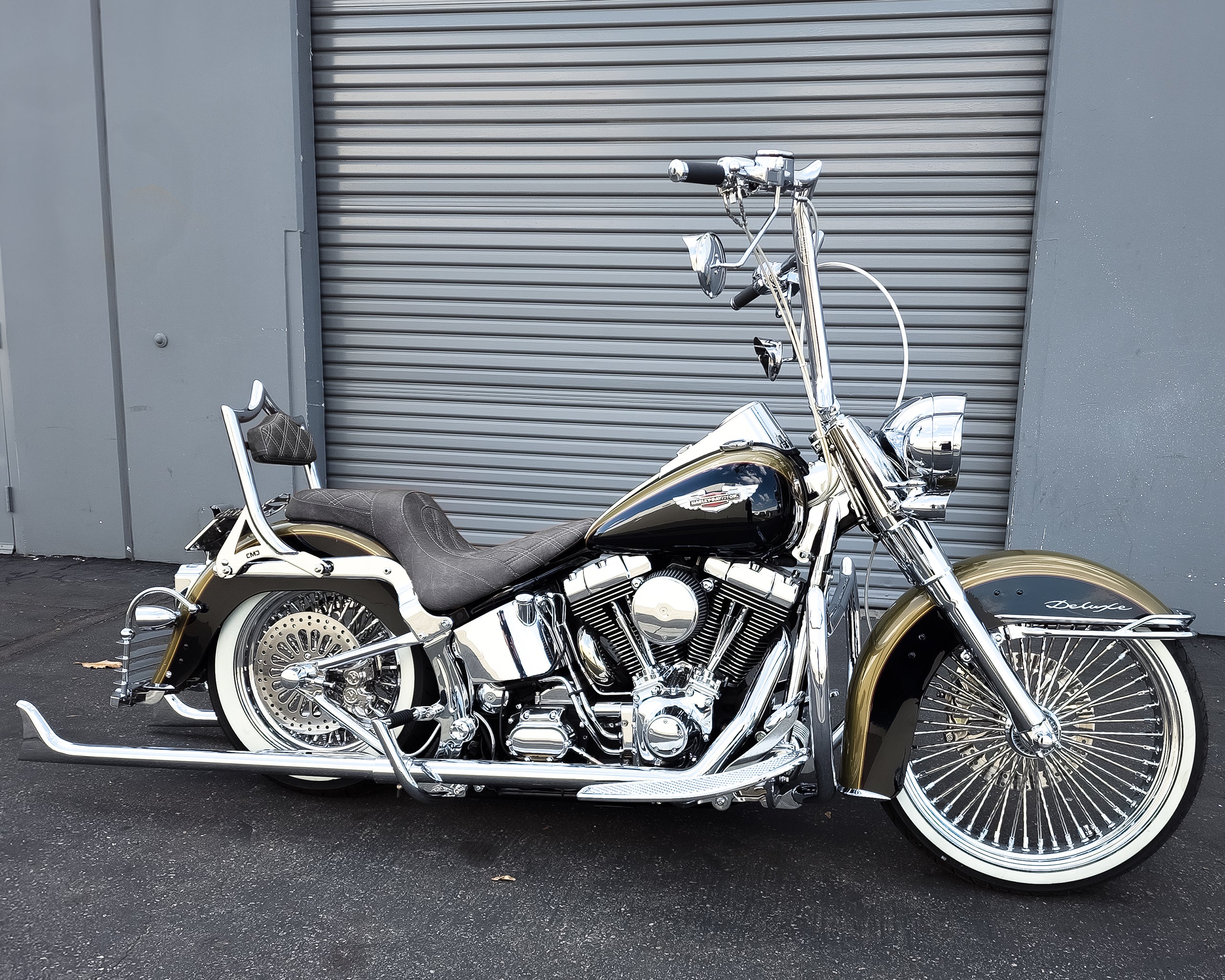 The Next Level Softail Classic | Show Chrome / "Viejito" Vintage Black 2000-2017 Softail | | CMC Motorsports