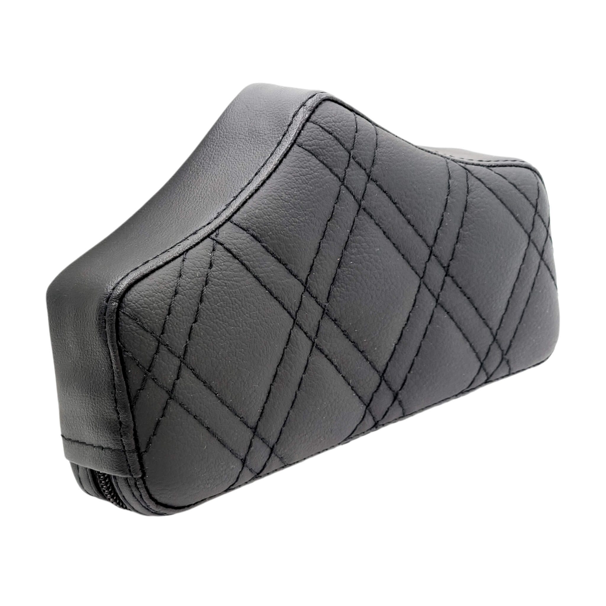 Replacement Pad (SMALL) - El Rey Backrest™ for 1997-2008 Touring & 2000-2026 Softail (Select Models) | Black Double Diamond | CMC Motorsports