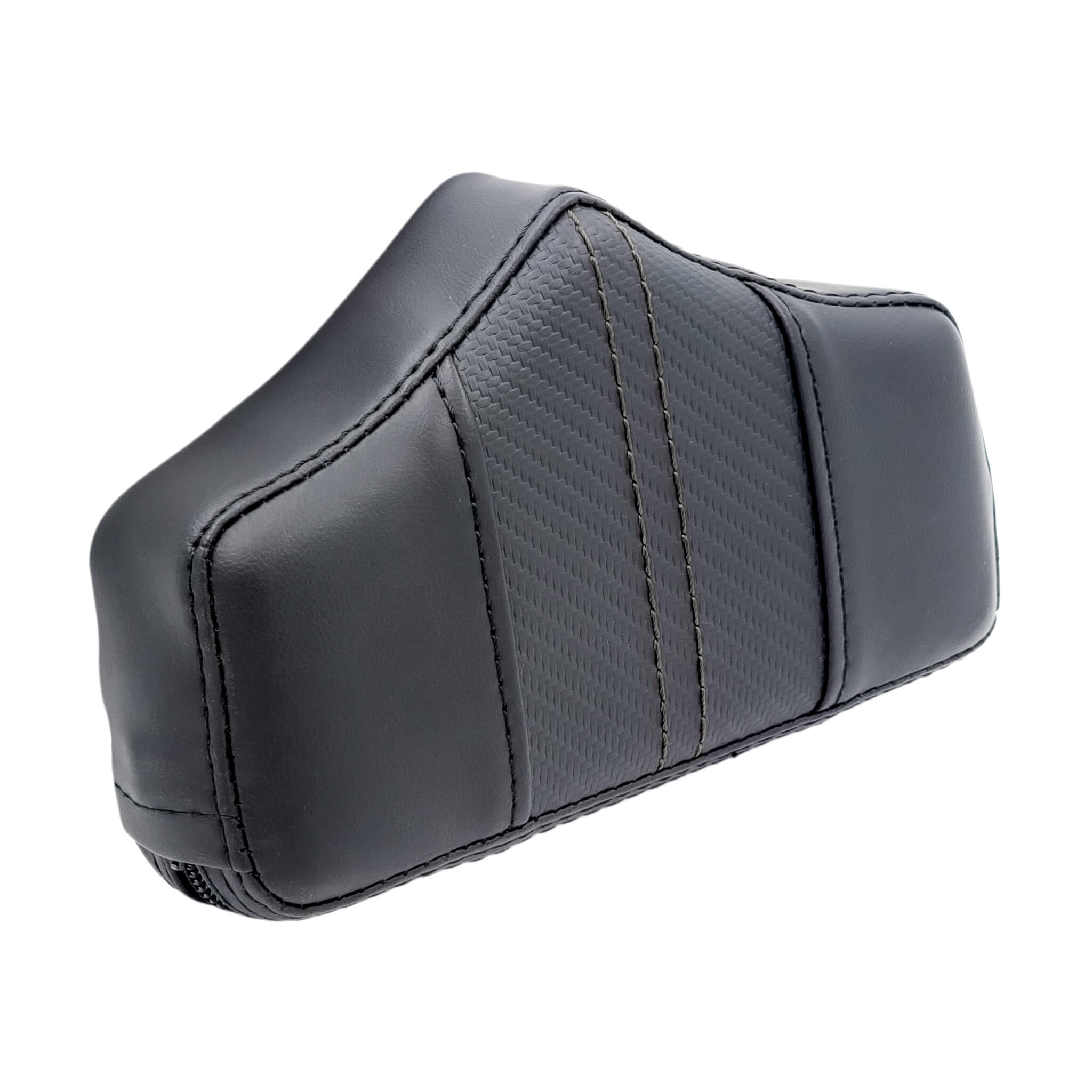 Replacement Pad (SMALL) - El Rey Backrest™ for 1997-2008 Touring & 2000-2026 Softail (Select Models) | Carbon Fiber Black | CMC Motorsports