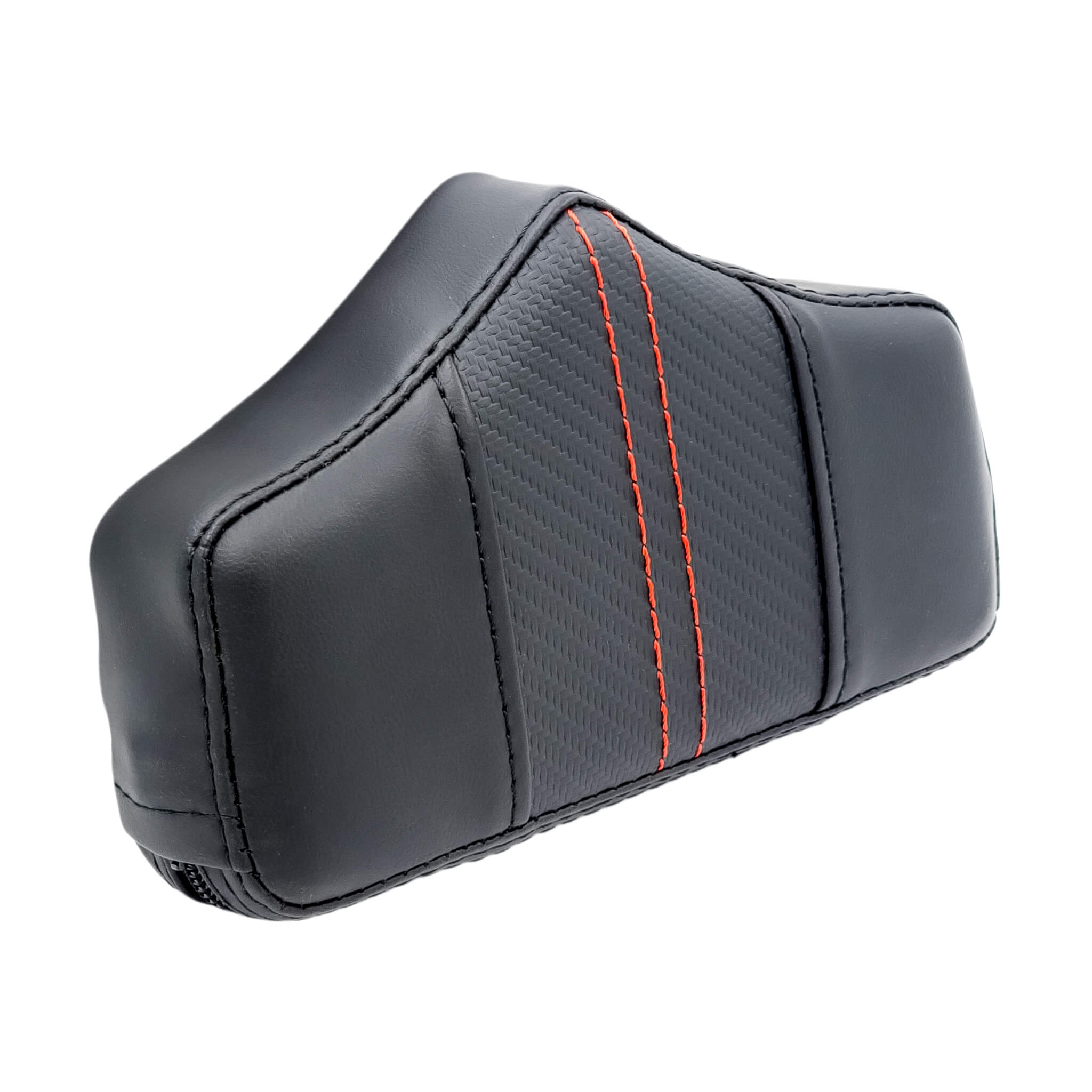 Replacement Pad (SMALL) - El Rey Backrest™ for 1997-2008 Touring & 2000-2026 Softail (Select Models) | Carbon Fiber Red | CMC Motorsports